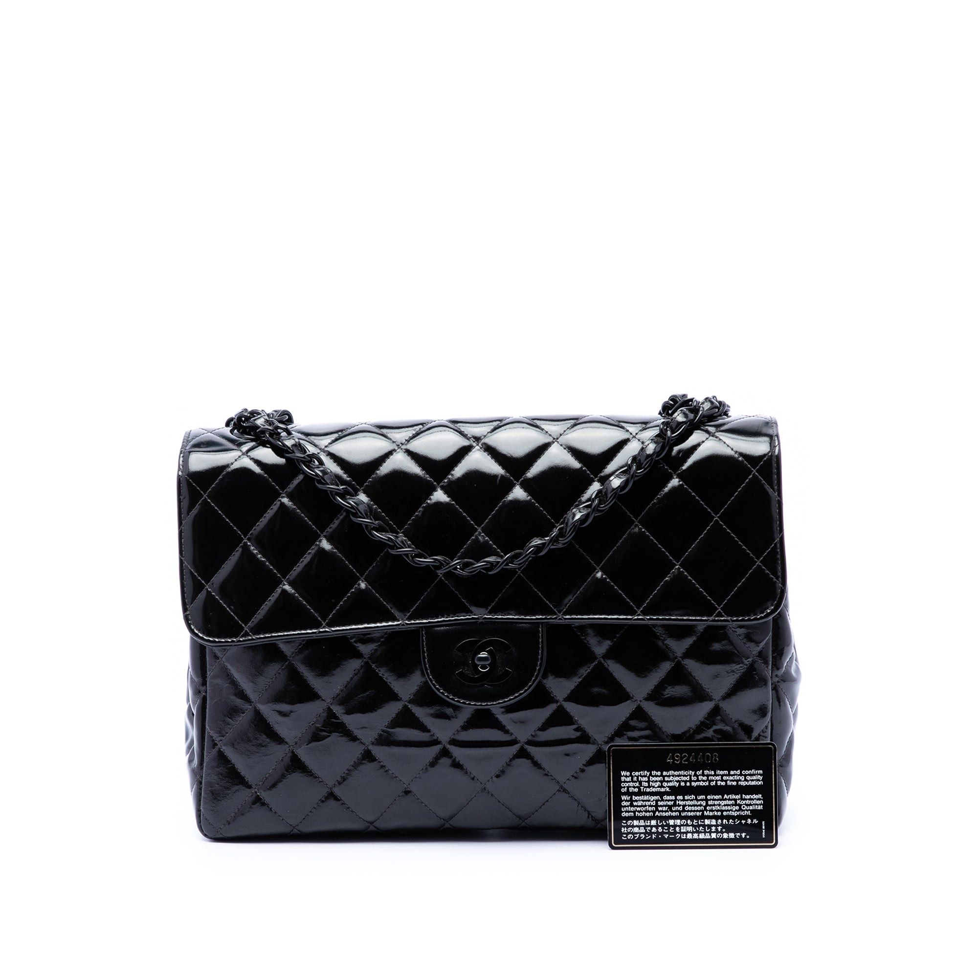 Chanel Jumbo Classic Patent Single Flap Size ONE SIZE - 8 Thumbnail