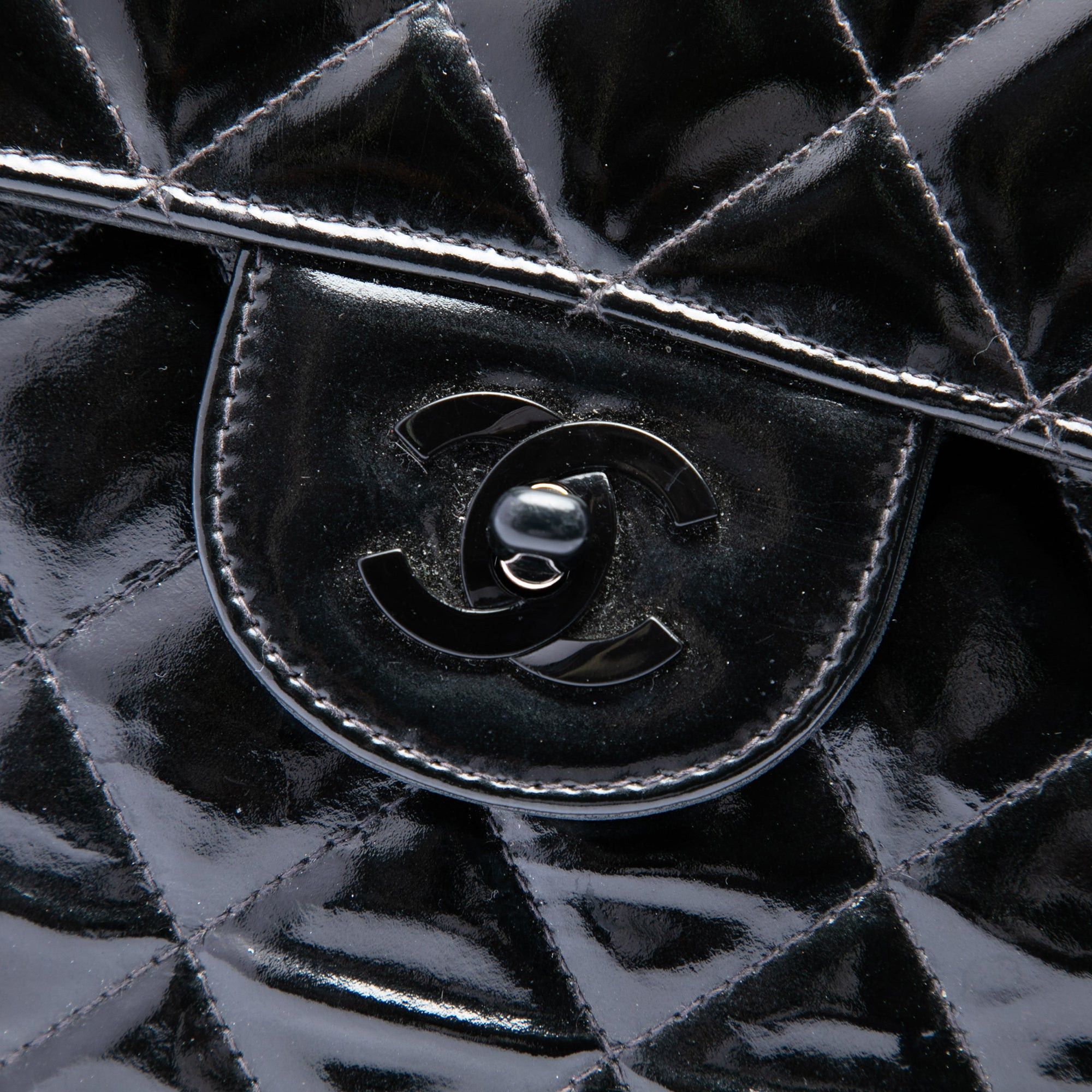 Chanel Jumbo Classic Patent Single Flap Size ONE SIZE - 6 Thumbnail