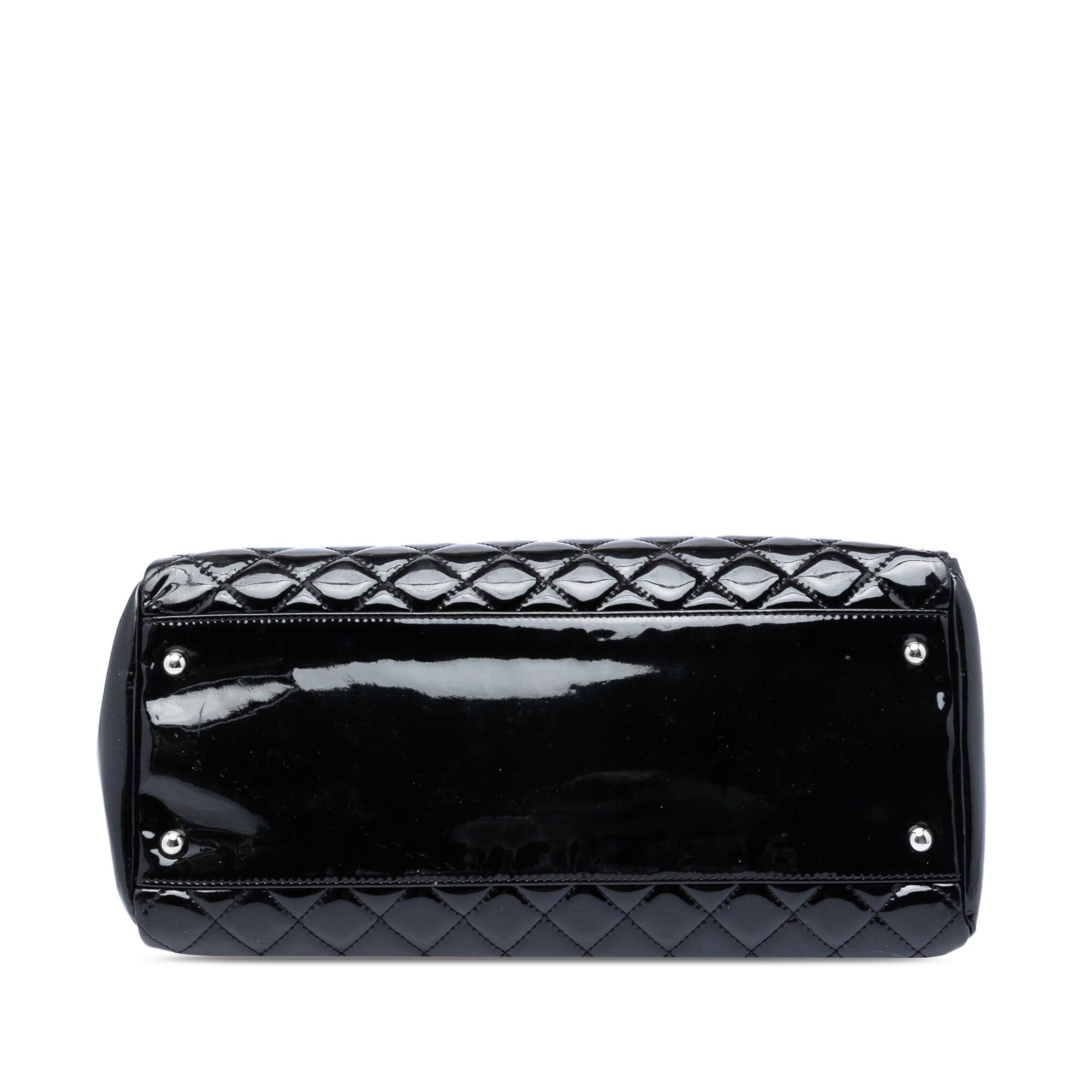 Chanel Large Quilted Patent Just Mademoiselle Bowling Bag Size ONE SIZE - 3 Thumbnail