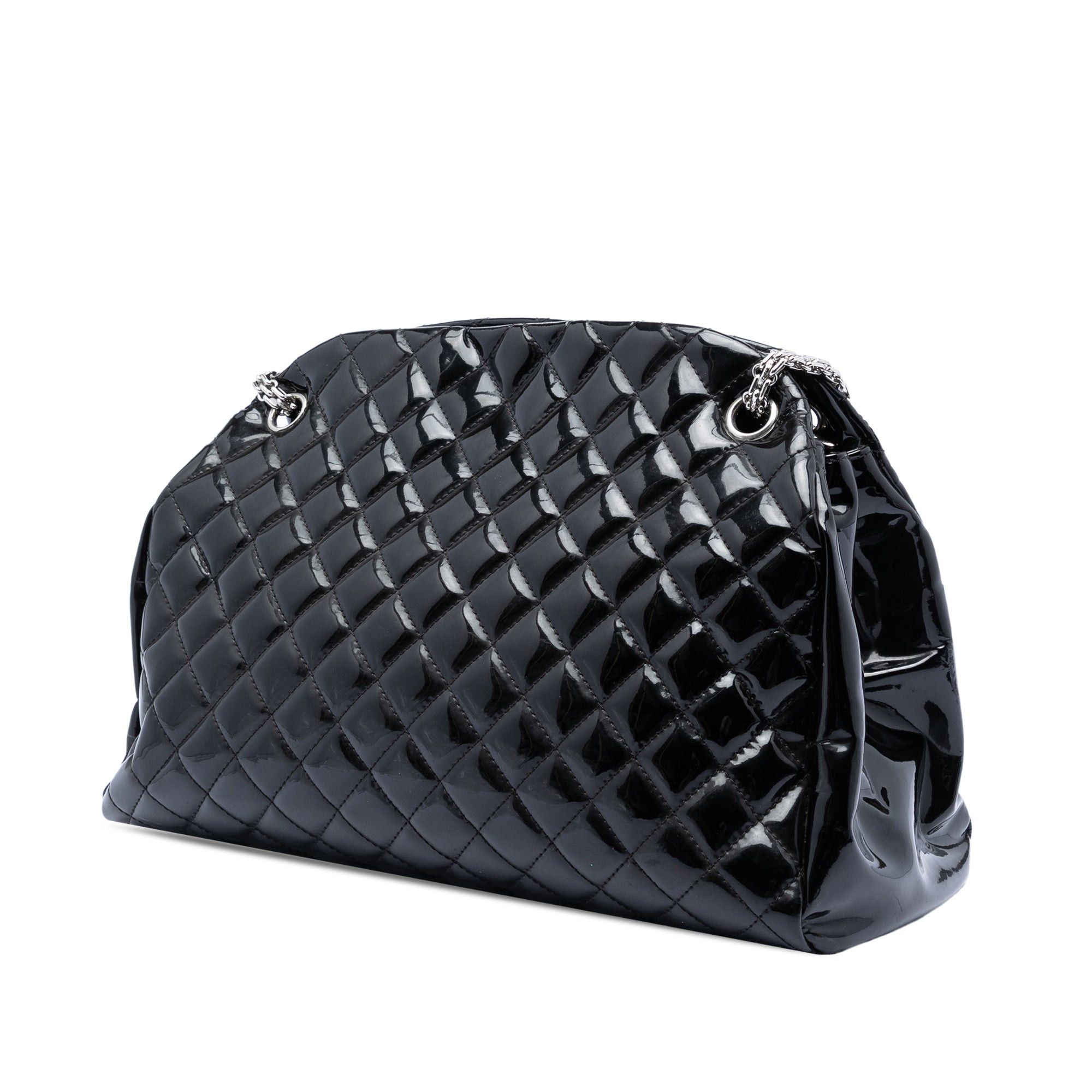 Chanel Large Quilted Patent Just Mademoiselle Bowling Bag Size ONE SIZE - 2 Thumbnail