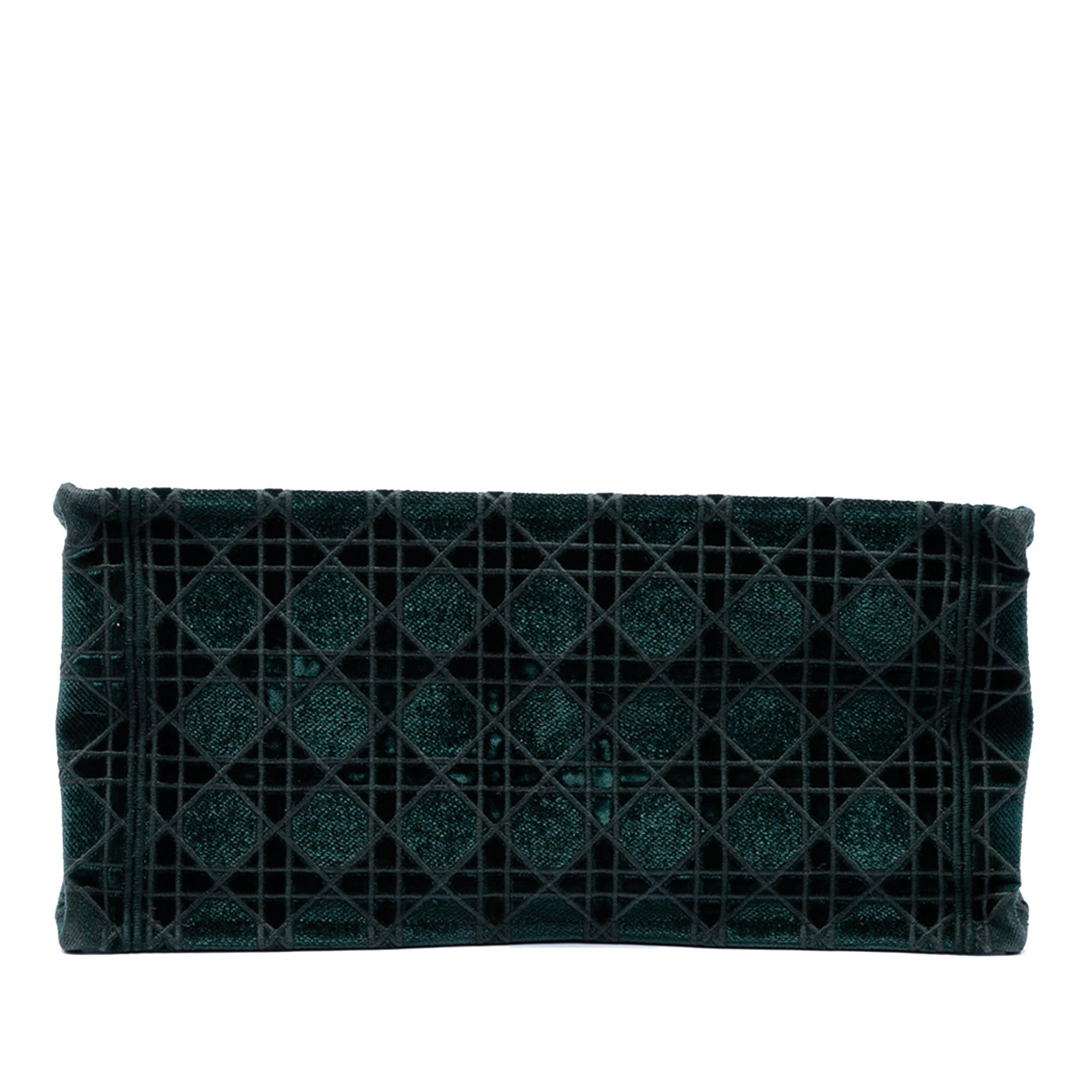 Dior Medium Embroidered Velvet Cannage Book Tote Size ONE SIZE - 3 Thumbnail