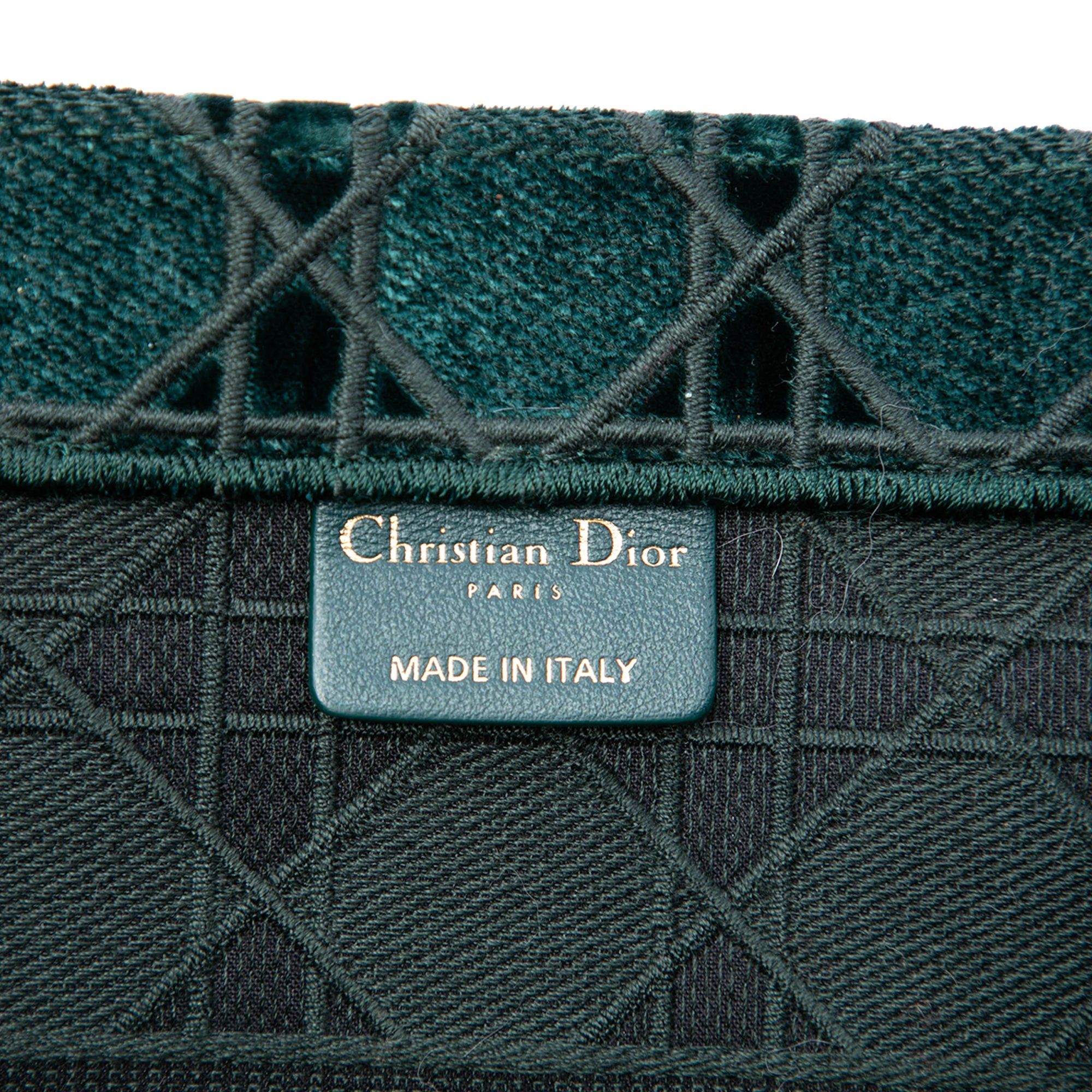 Dior Medium Embroidered Velvet Cannage Book Tote Size ONE SIZE - 5 Thumbnail