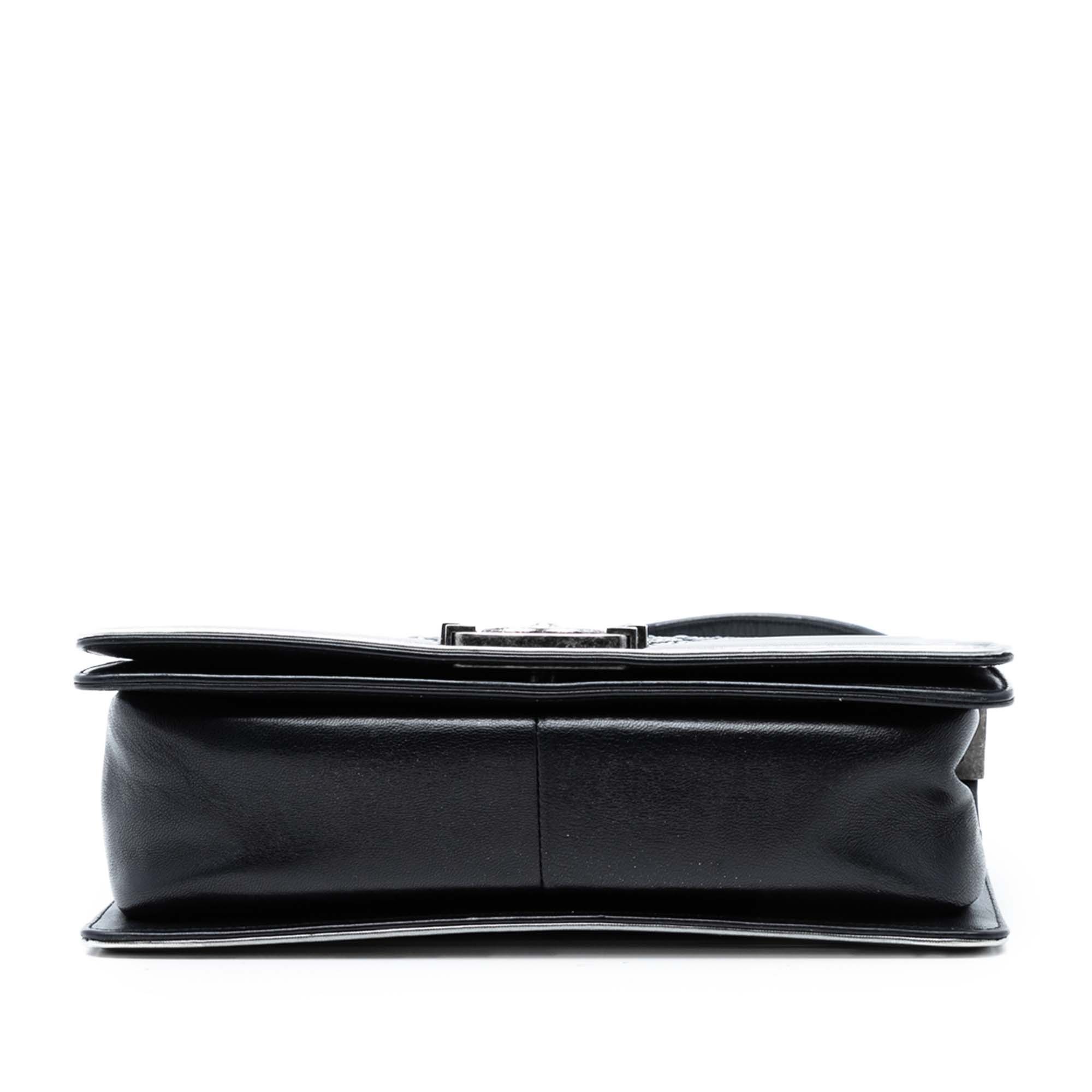 Chanel Old Medium Calfskin Crystal Embellished Boy Flap Size ONE SIZE - 3 Thumbnail