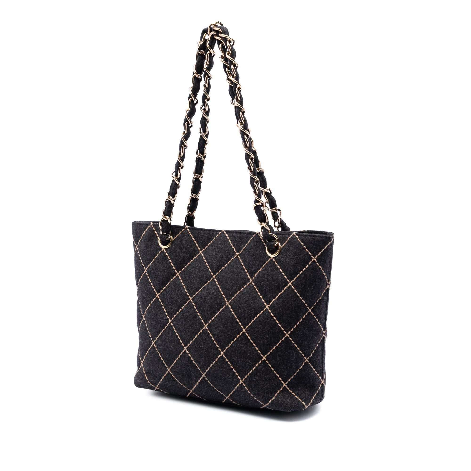 Chanel CC Wool Wild Stitch Tote Size ONE SIZE - 2 Thumbnail