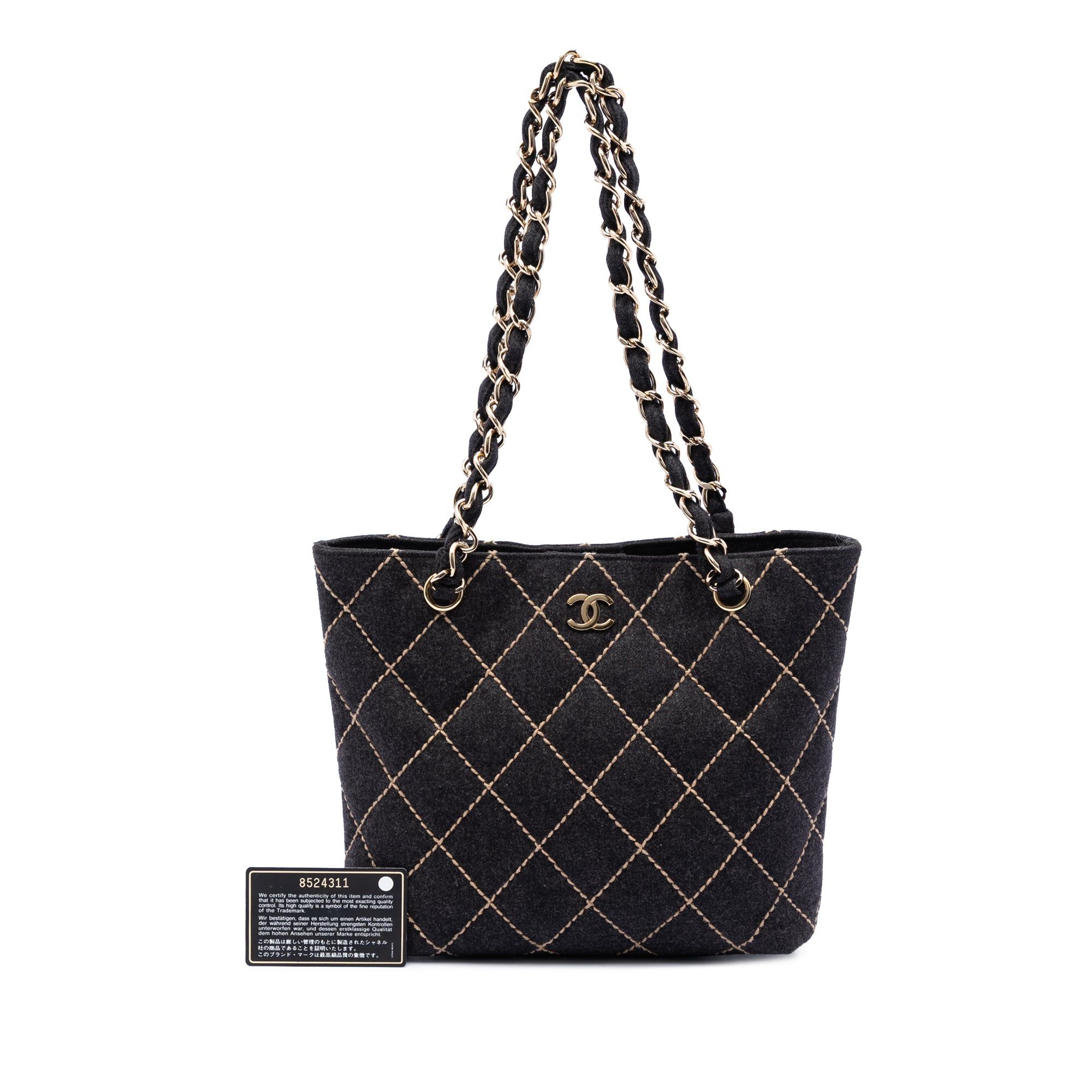 Chanel CC Wool Wild Stitch Tote Size ONE SIZE - 8 Thumbnail