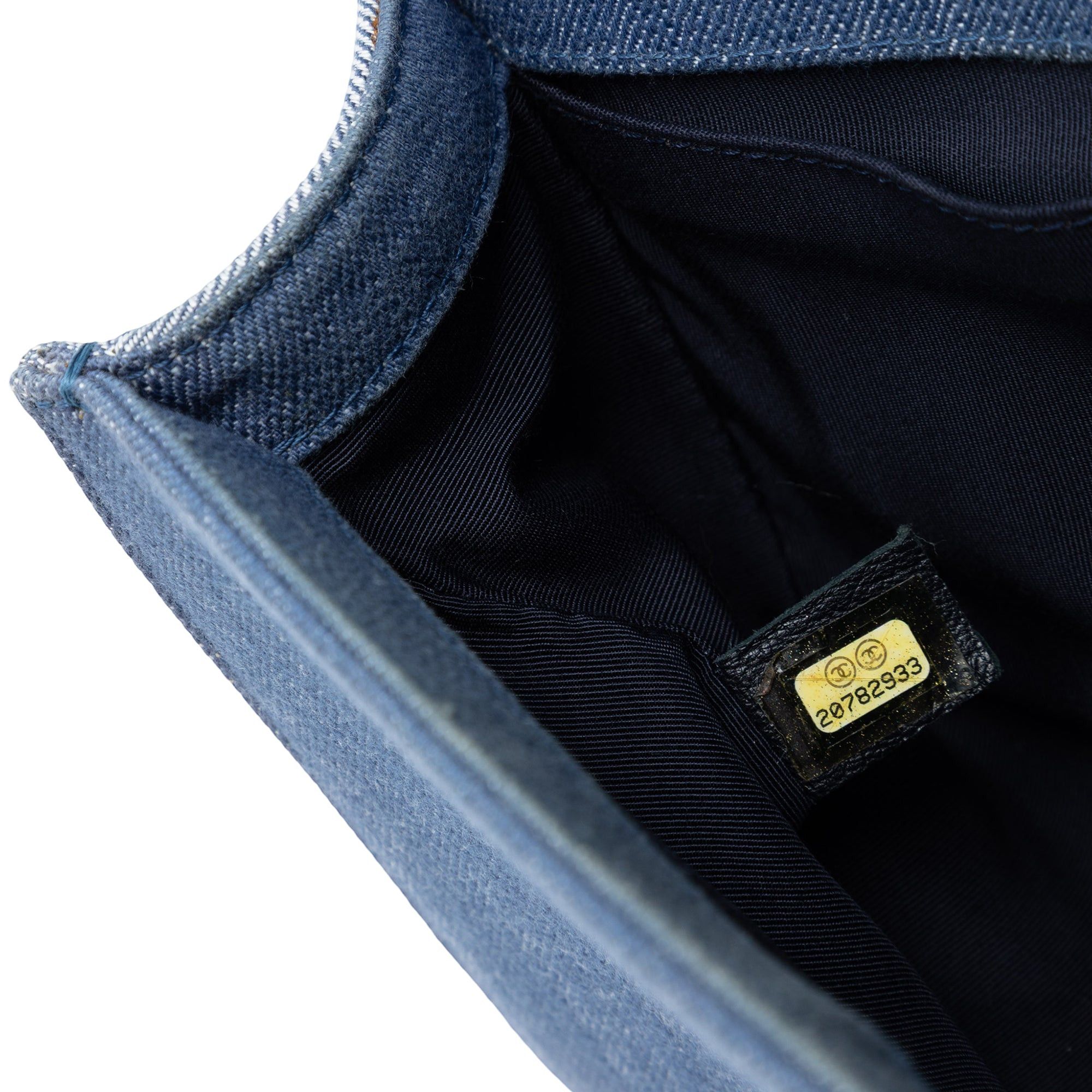Chanel Old Medium Chevron Denim Boy Flap Size ONE SIZE - 6 Thumbnail