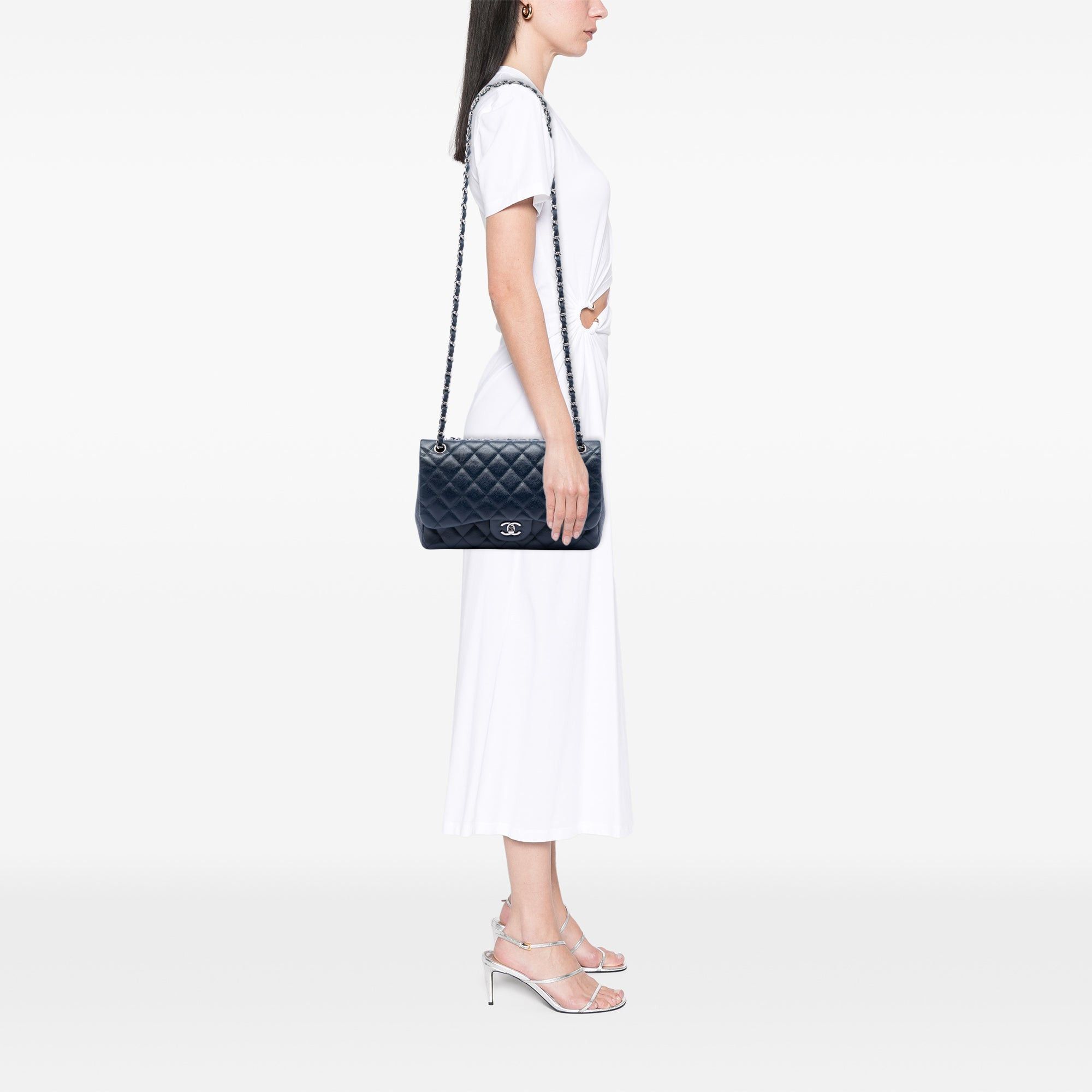 Chanel Jumbo Classic Caviar Double Flap Size ONE SIZE - 7 Thumbnail