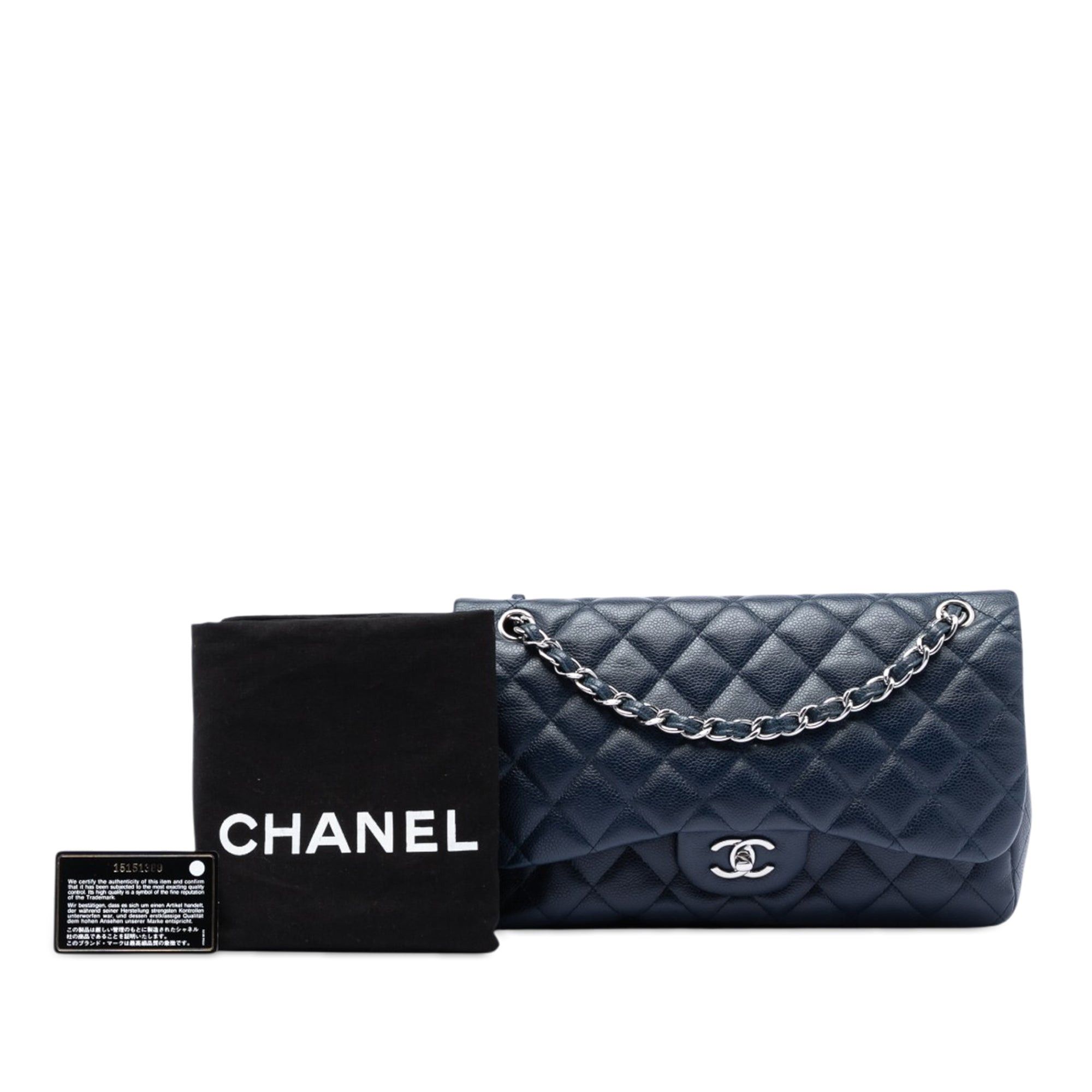 Chanel Jumbo Classic Caviar Double Flap Size ONE SIZE - 8 Thumbnail