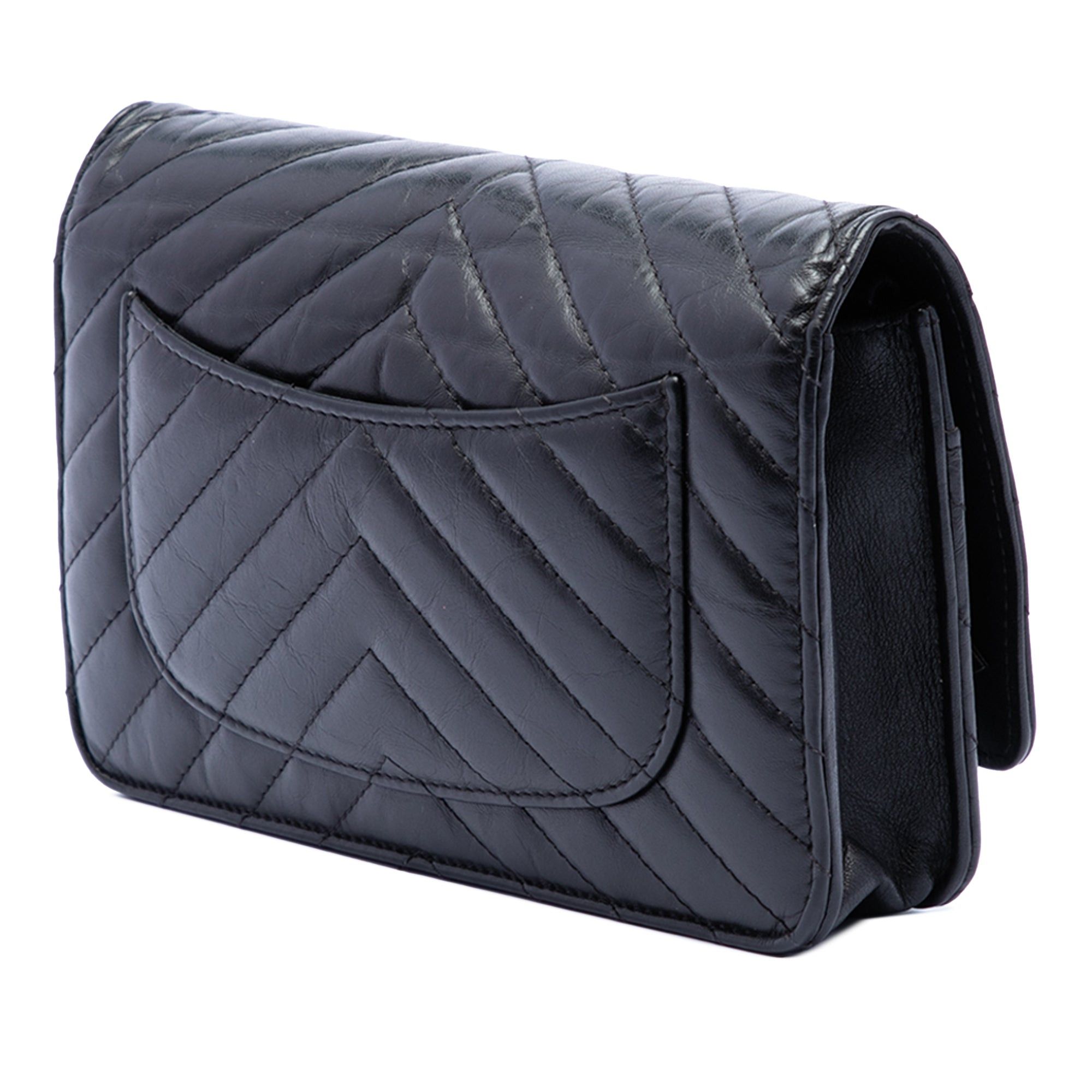 Chanel Reissue 2.55 Chevron Aged Calfskin Wallet on Chain Size ONE SIZE - 2 Thumbnail