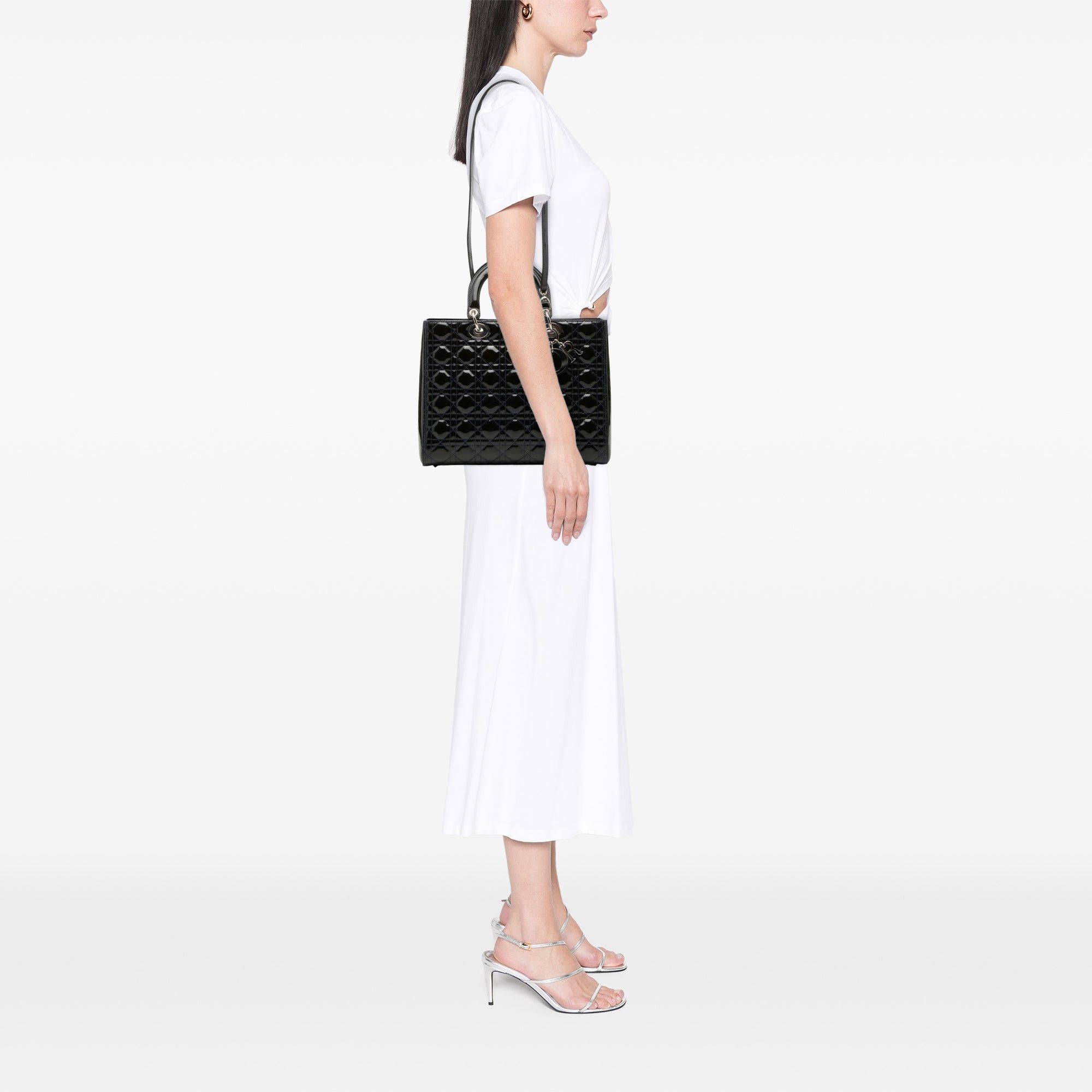 Dior Large Patent Cannage Lady Dior Size ONE SIZE - 7 Thumbnail