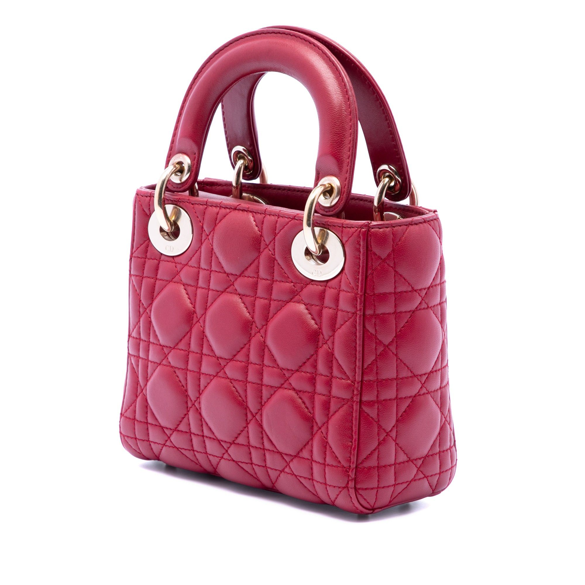 Dior Mini Lambskin Cannage Lady Dior Size ONE SIZE - 2 Thumbnail