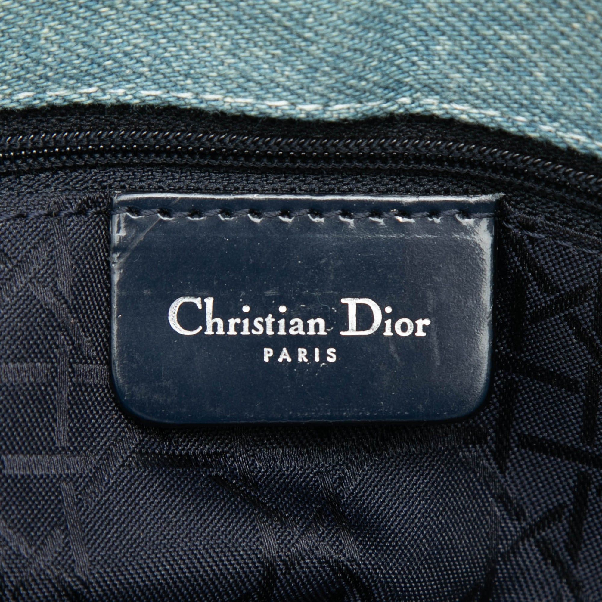 Dior Large Denim Cannage Acrylic Handles Lady Dior Size ONE SIZE - 5 Thumbnail