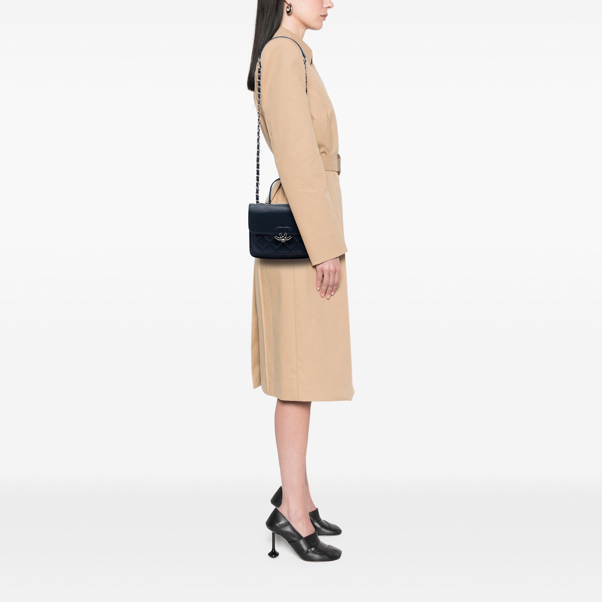 Chanel Small Quilted Goatskin CC Box Flap Size ONE SIZE - 7 Thumbnail