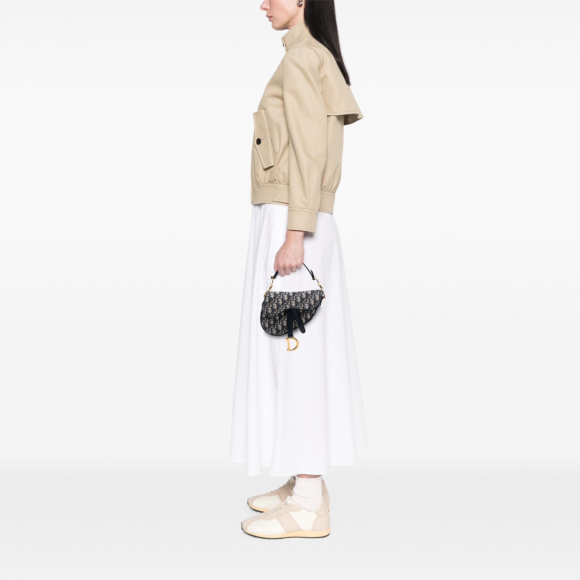 Dior Mini Oblique Canvas Saddle Bag Size ONE SIZE - 6 Thumbnail
