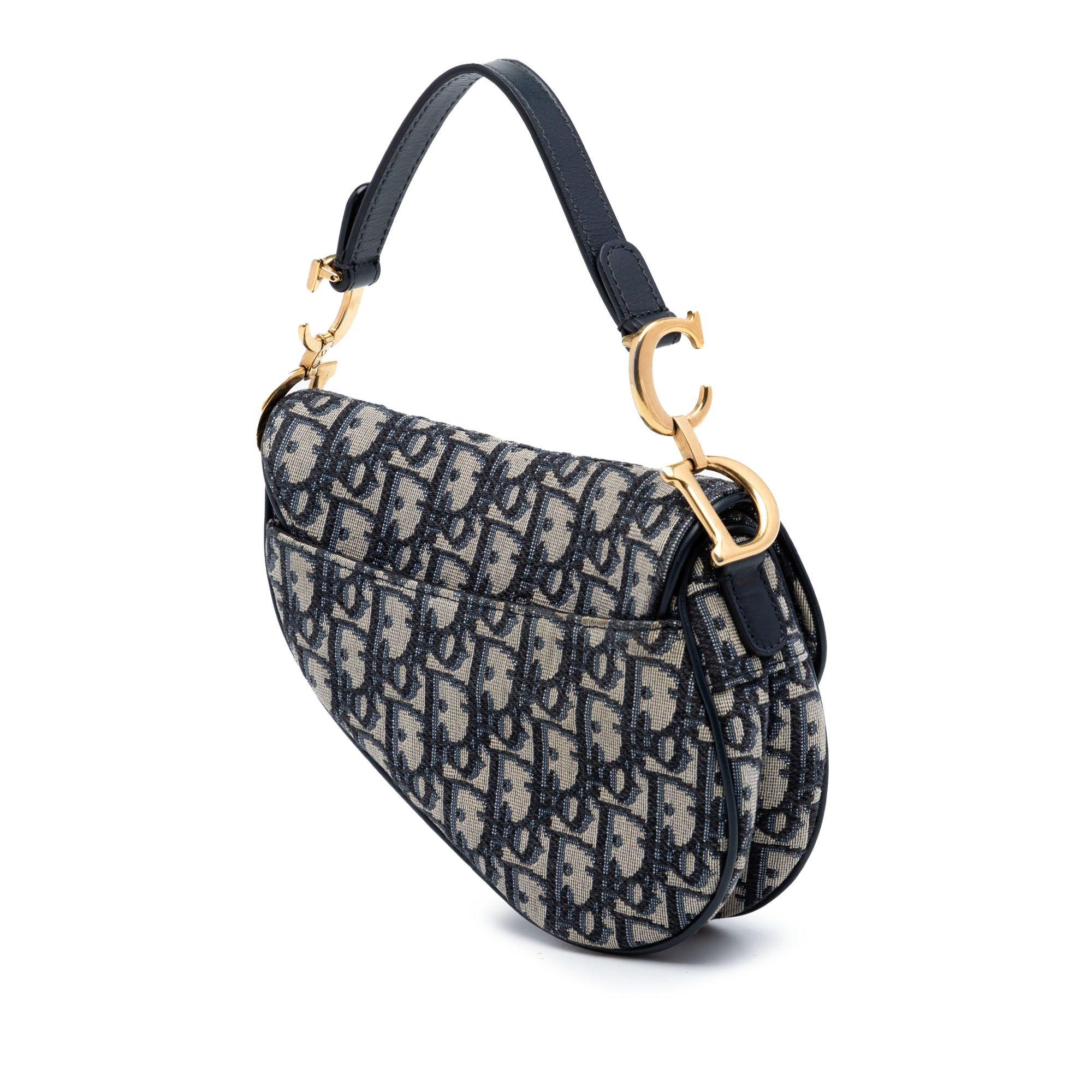 Dior Mini Oblique Canvas Saddle Bag Size ONE SIZE - 2 Thumbnail