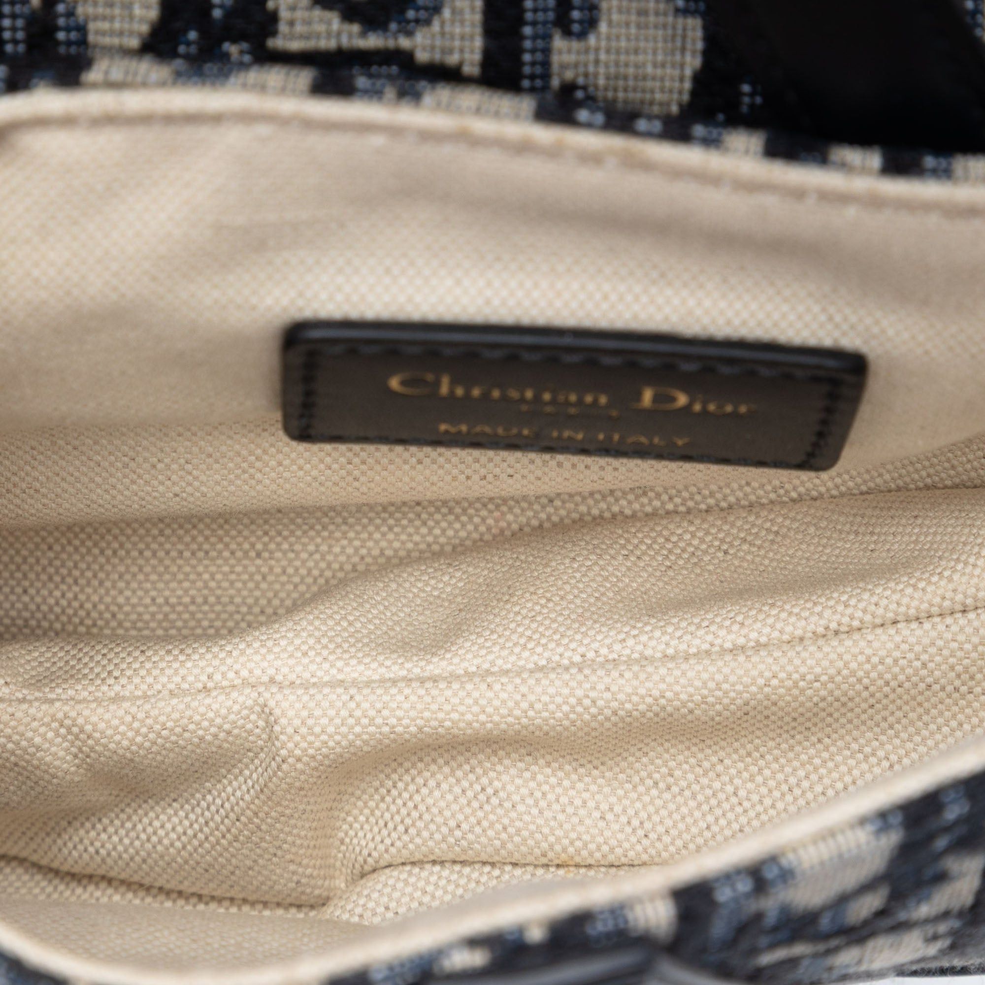 Dior Mini Oblique Canvas Saddle Bag Size ONE SIZE - 4 Thumbnail