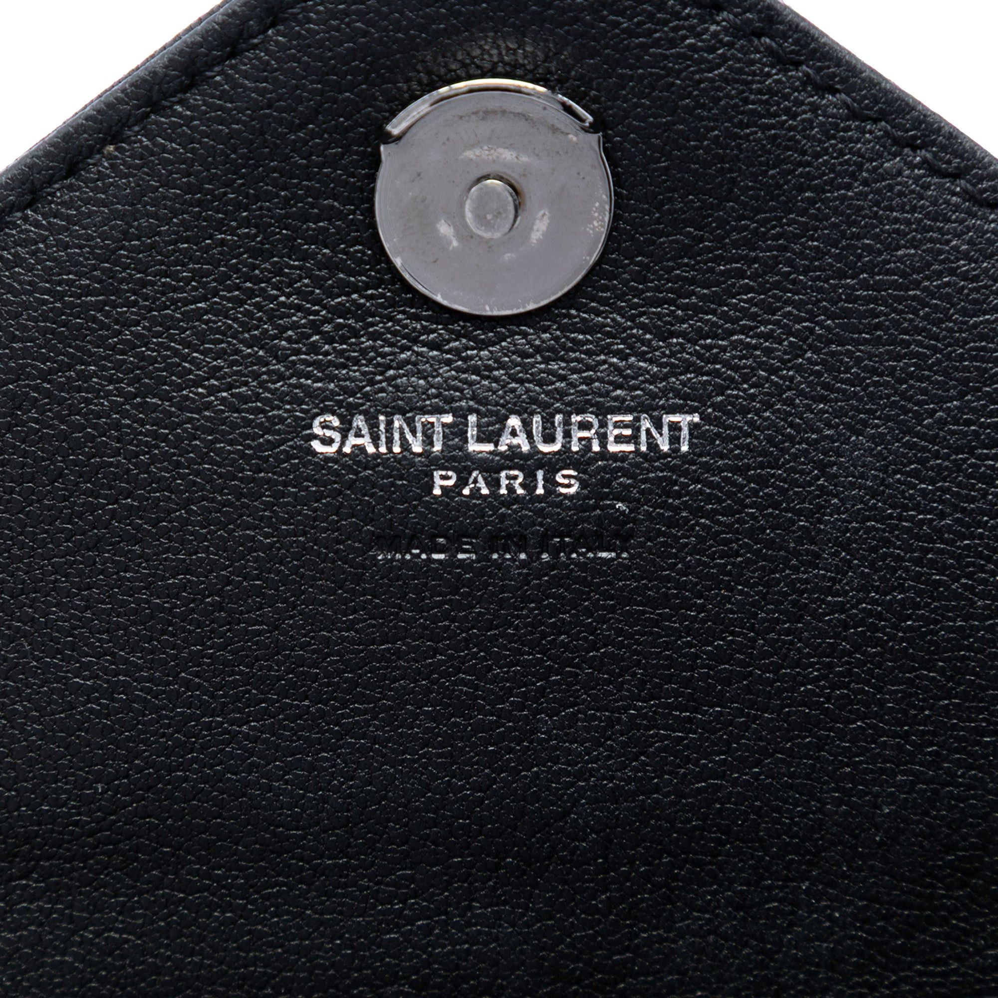 Saint Laurent Paris Mini Chevron Sheepskin Monogram College Satchel Size ONE SIZE - 5 Thumbnail