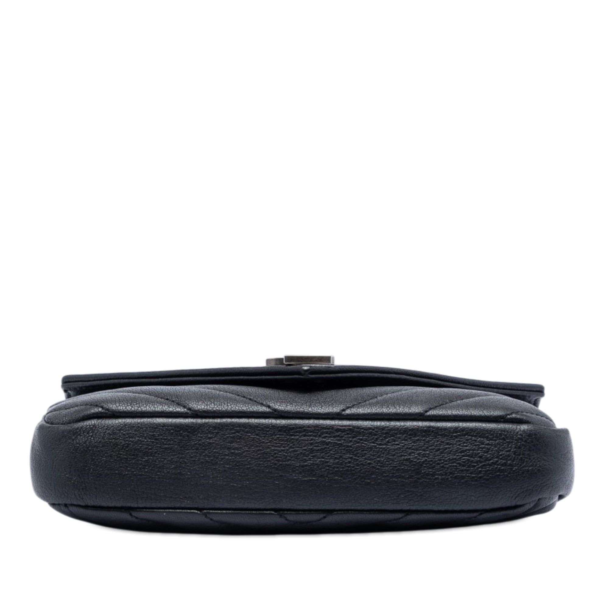 Saint Laurent Paris Mini Chevron Sheepskin Monogram College Satchel Size ONE SIZE - 3 Thumbnail
