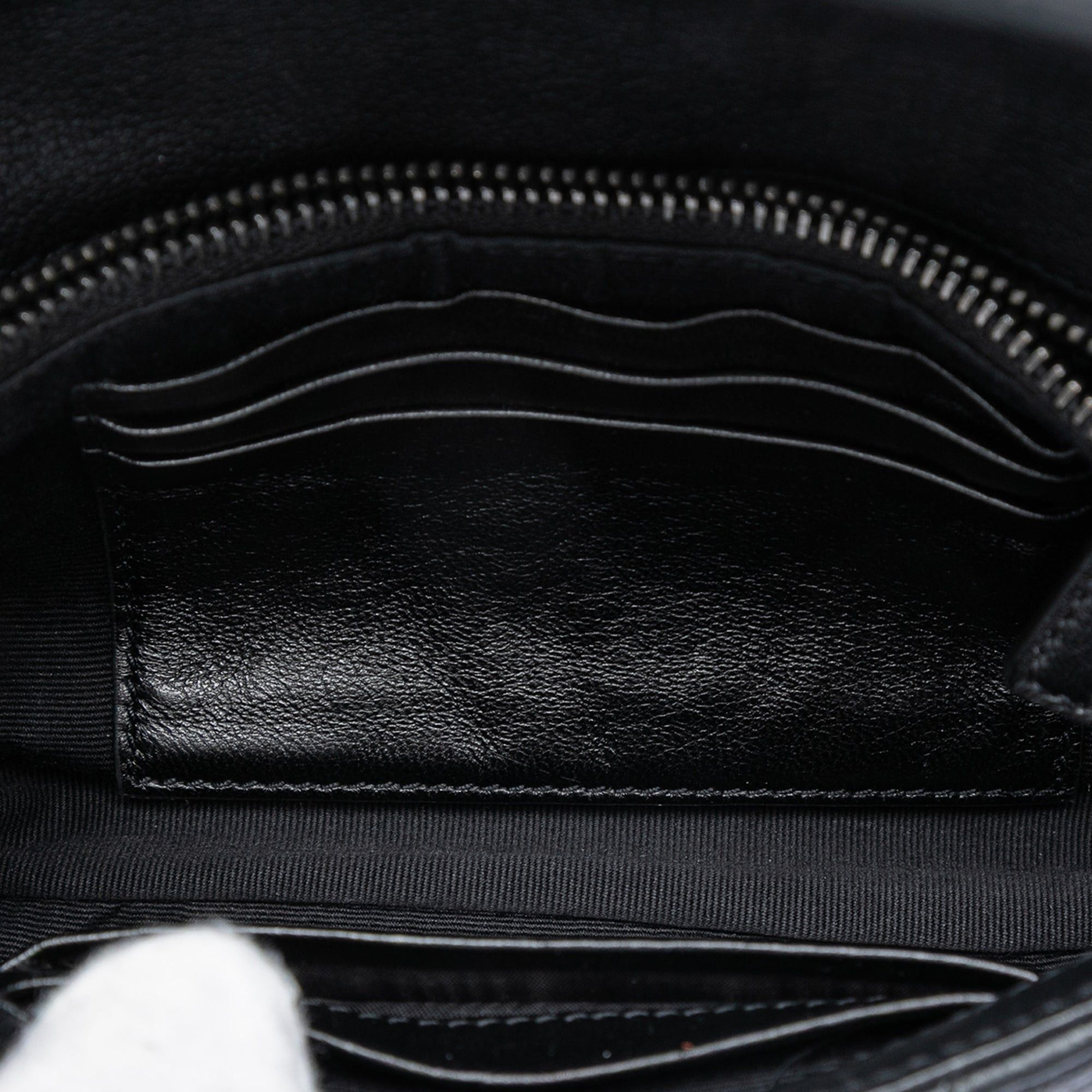 Saint Laurent Paris Mini Chevron Sheepskin Monogram College Satchel Size ONE SIZE - 4 Thumbnail