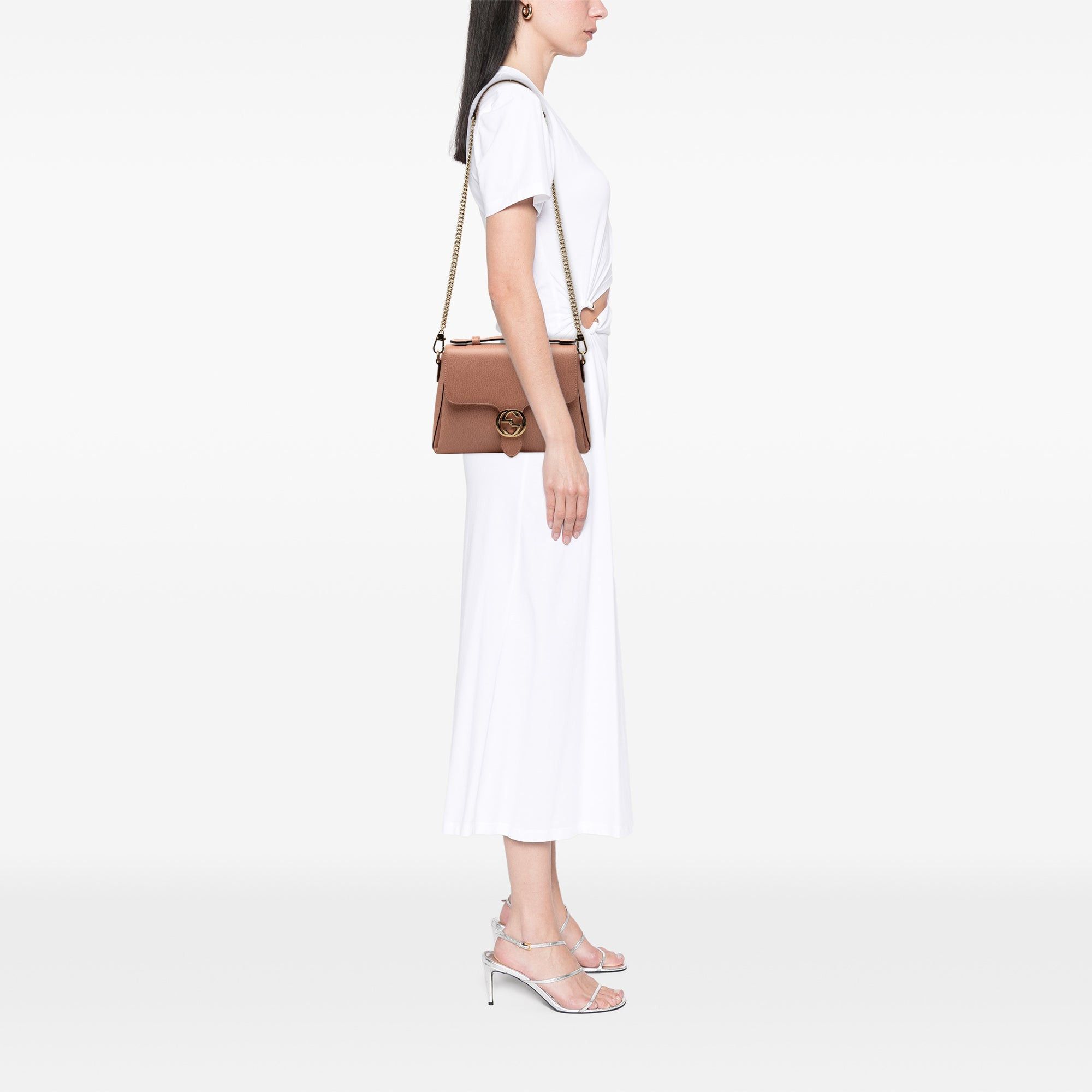 Gucci Small Dollar Calf Interlocking G Satchel Size ONE SIZE - 7 Thumbnail