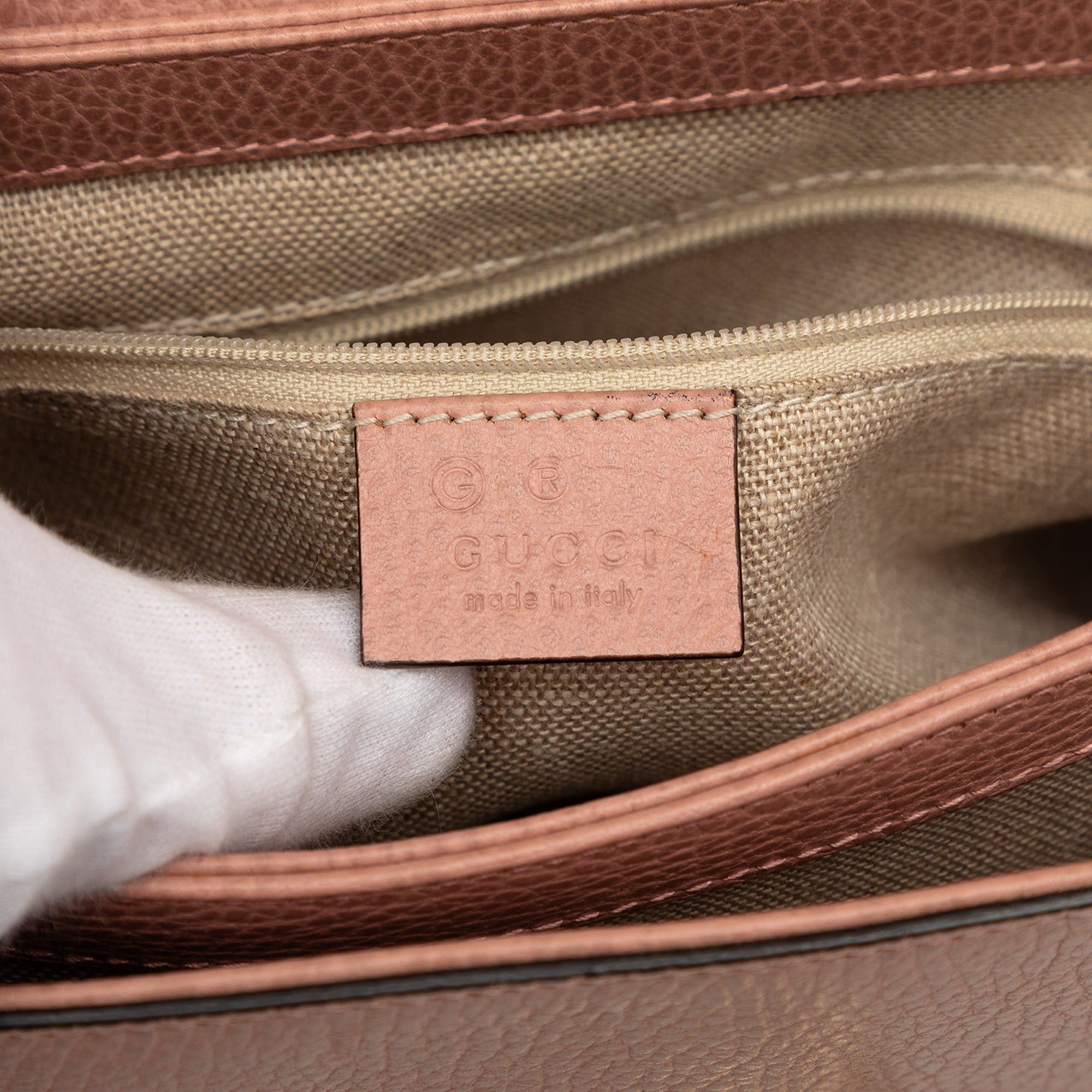 Gucci Small Dollar Calf Interlocking G Satchel Size ONE SIZE - 5 Thumbnail