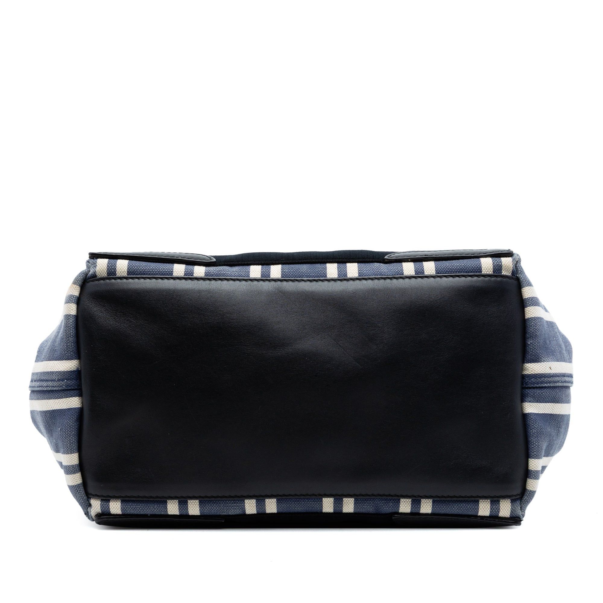 Balenciaga Canvas Striped Navy Cabas S Size ONE SIZE - 3 Thumbnail