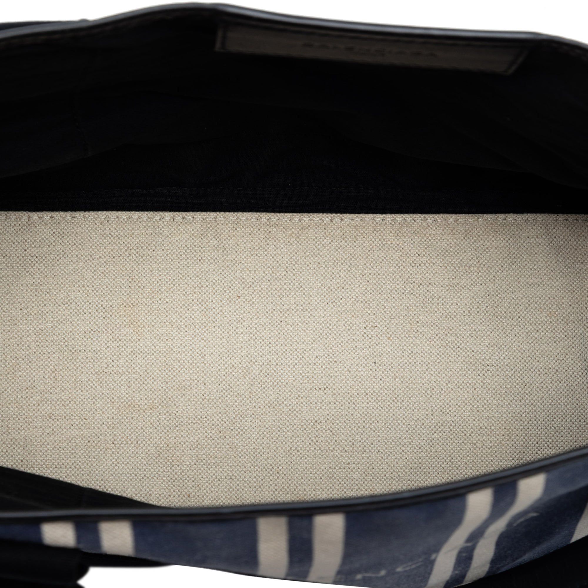 Balenciaga Canvas Striped Navy Cabas S Size ONE SIZE - 4 Thumbnail