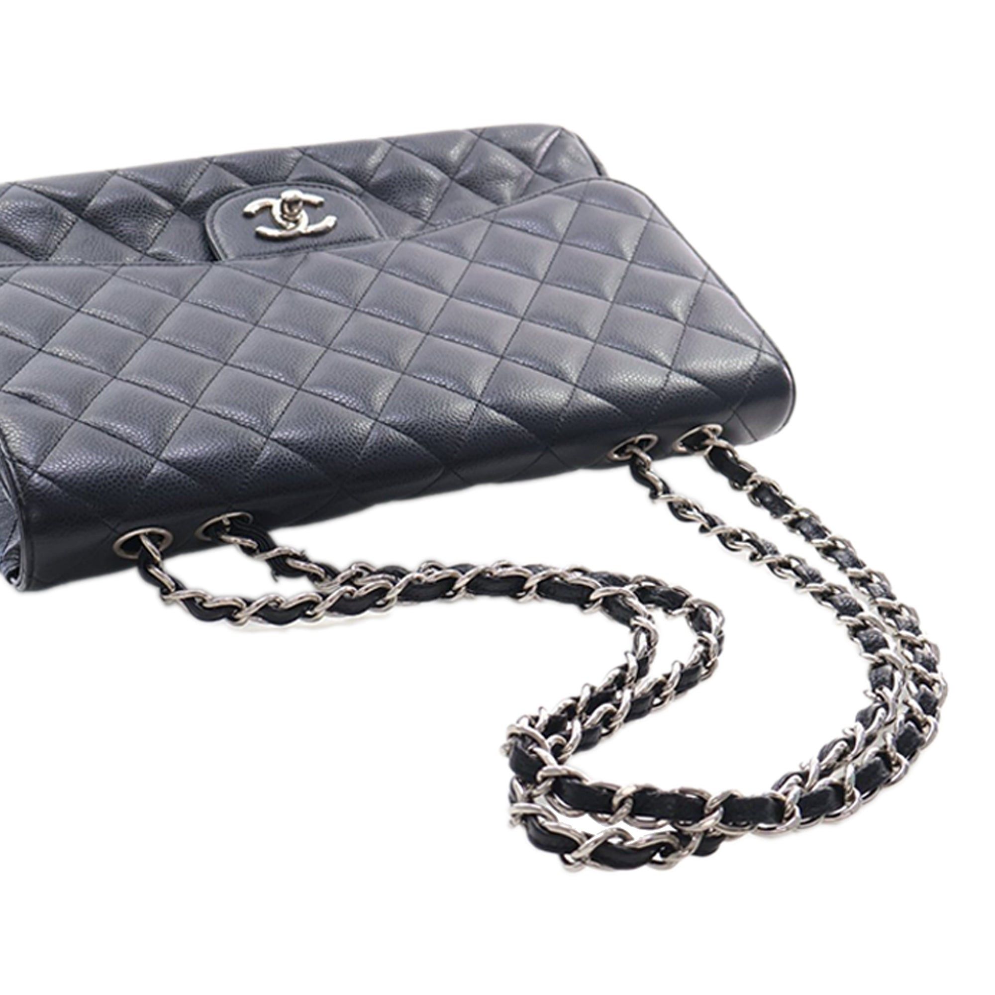 Chanel Jumbo Classic Caviar Single Flap Size ONE SIZE - 14 Thumbnail