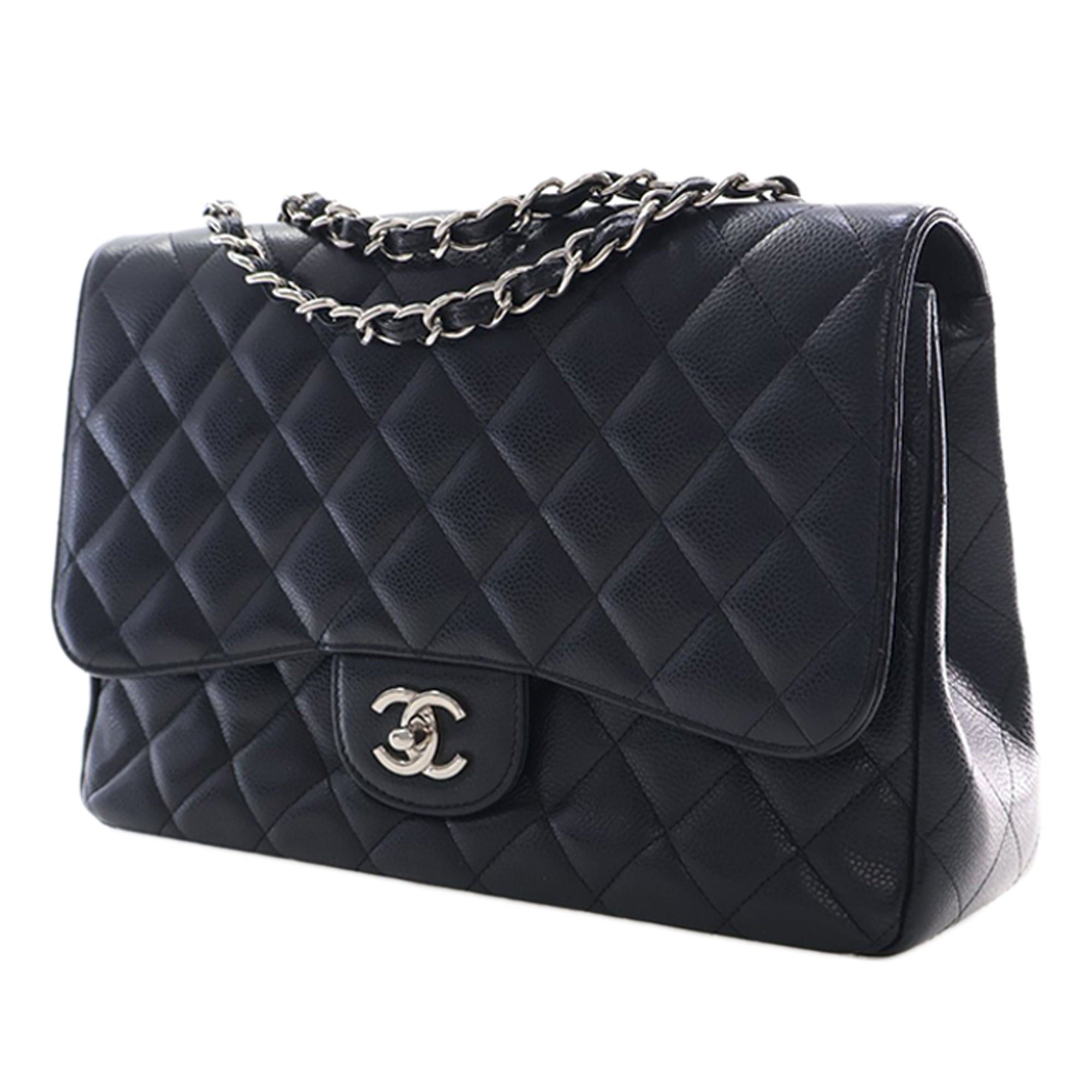 Chanel Jumbo Classic Caviar Single Flap Size ONE SIZE - 4 Thumbnail