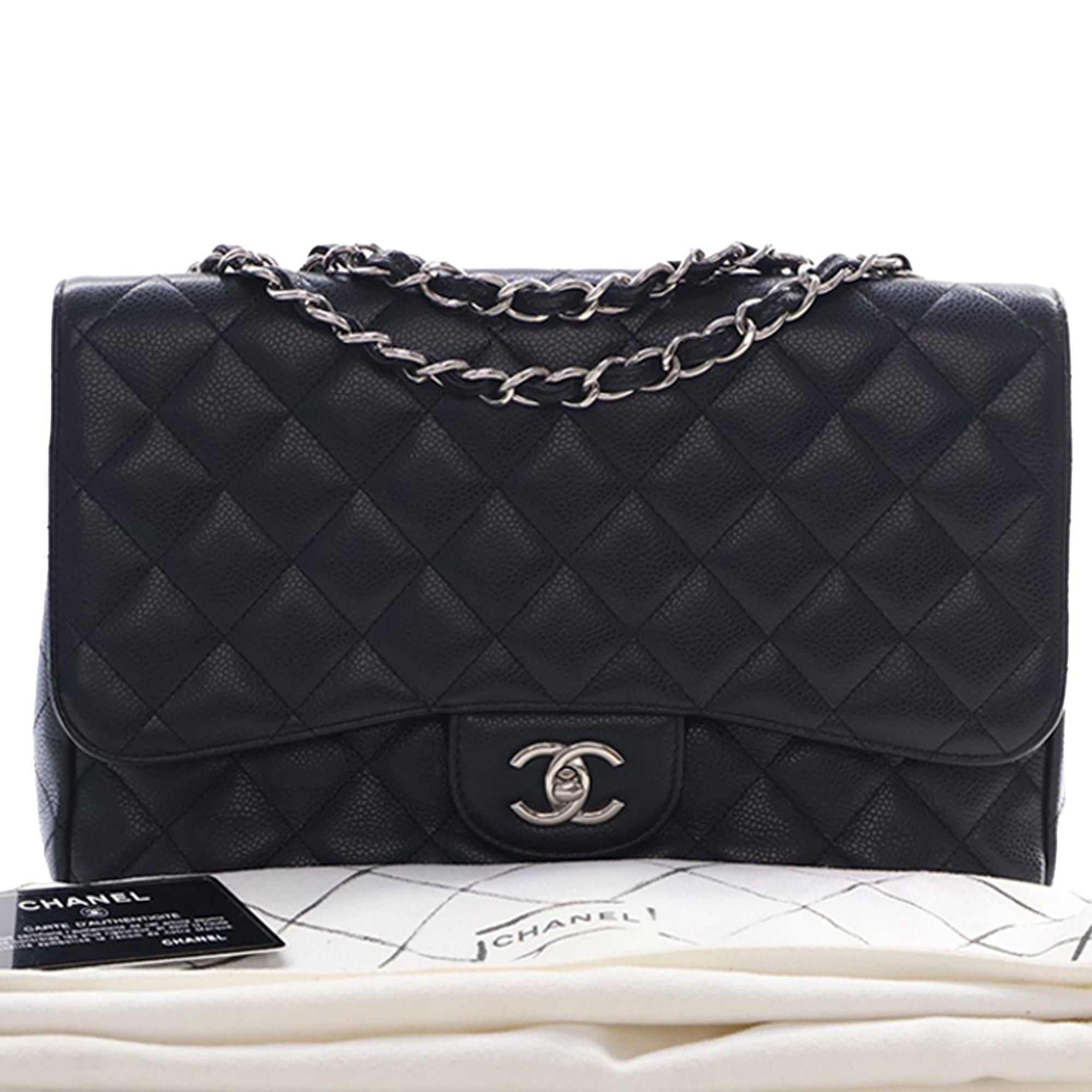 Chanel Jumbo Classic Caviar Single Flap Size ONE SIZE - 15 Thumbnail