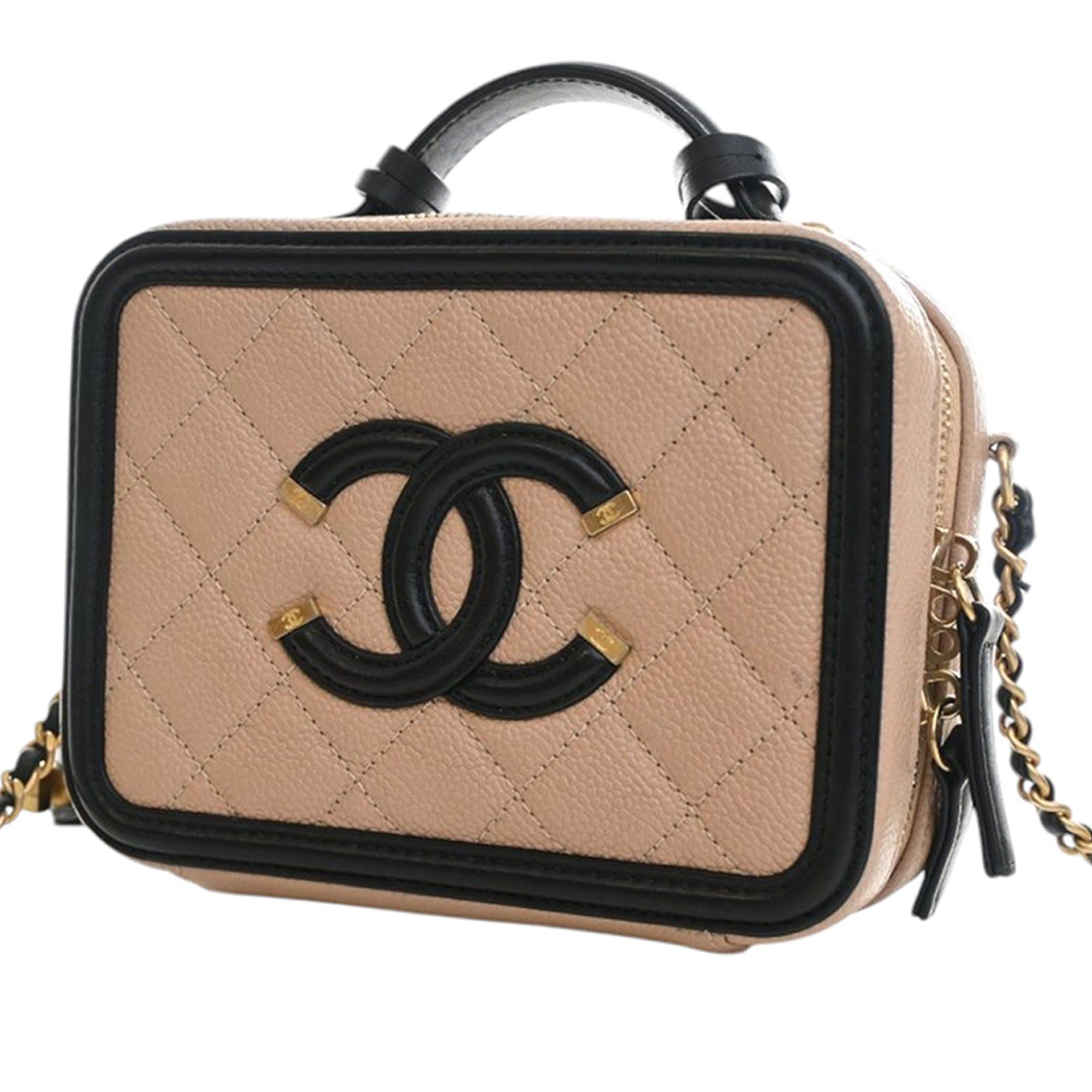 Chanel Small Caviar CC Filigree Vanity Case Size ONE SIZE - 3 Thumbnail