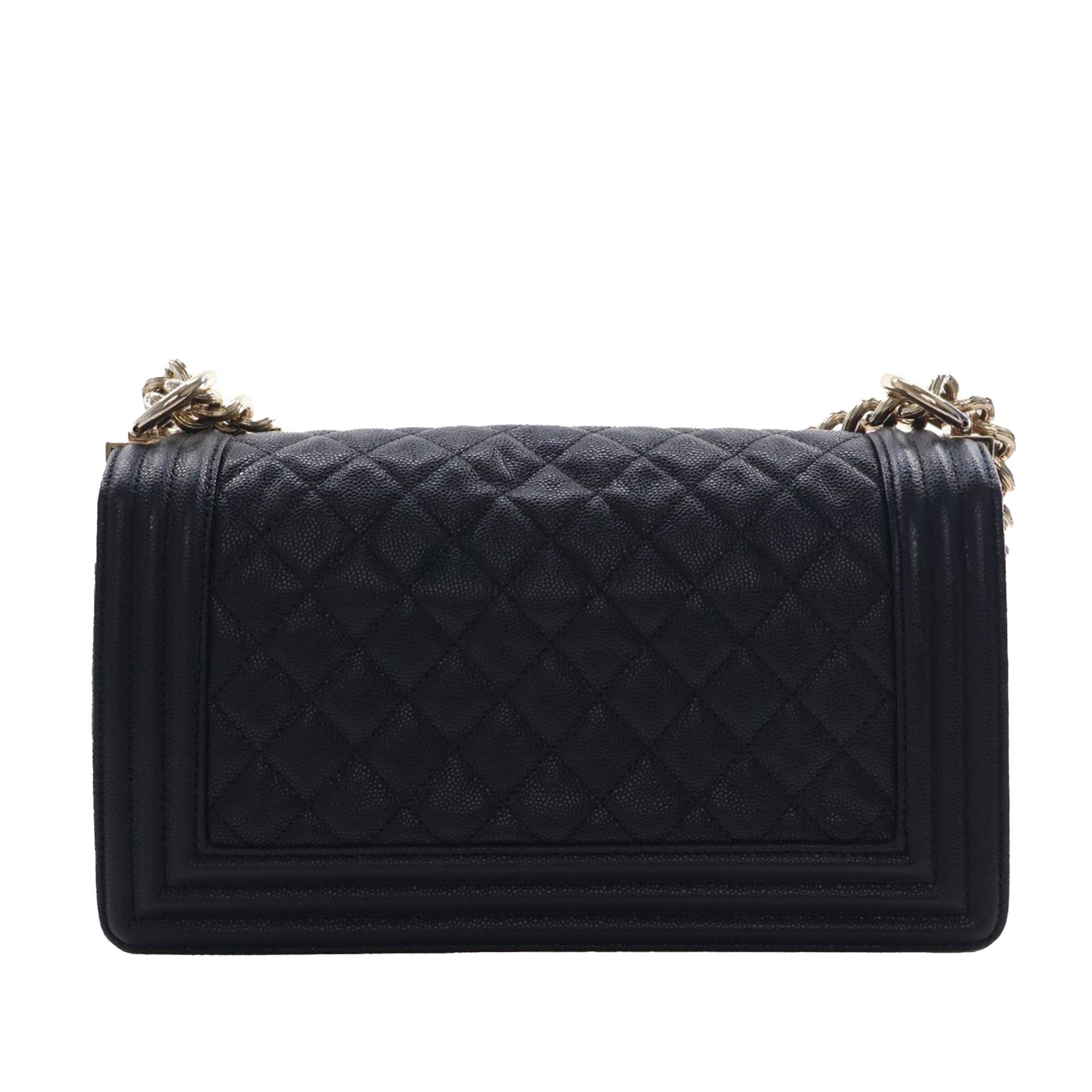 Chanel Old Medium Quilted Caviar Boy Flap Size ONE SIZE - 4 Thumbnail