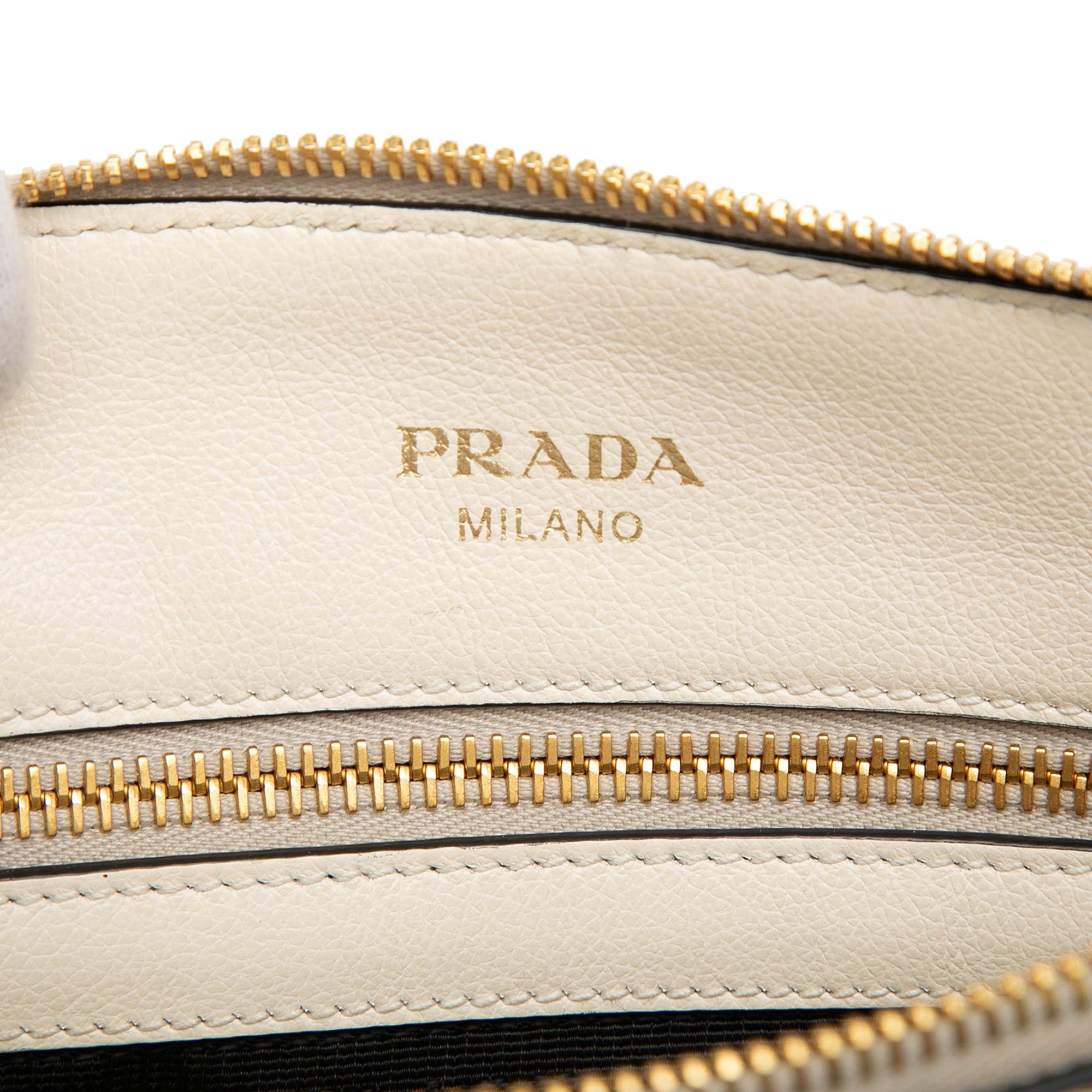 Prada Small Embossed Glace Calf Logo Convertible Satchel Size ONE SIZE - 5 Thumbnail