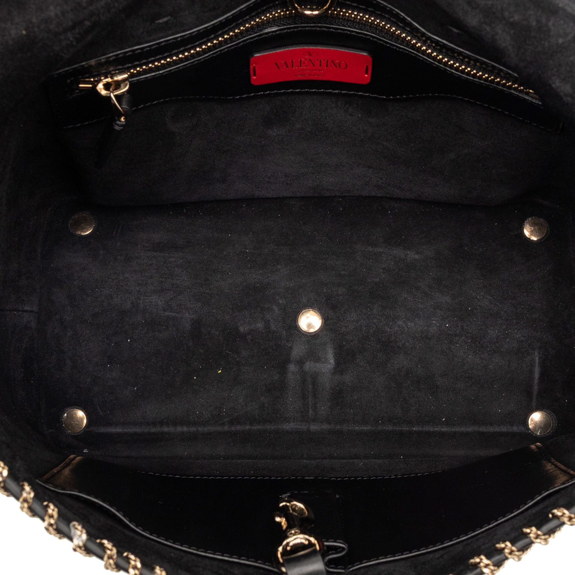 Valentino Leather Demilune Whipstitch Satchel Size ONE SIZE - 4 Thumbnail