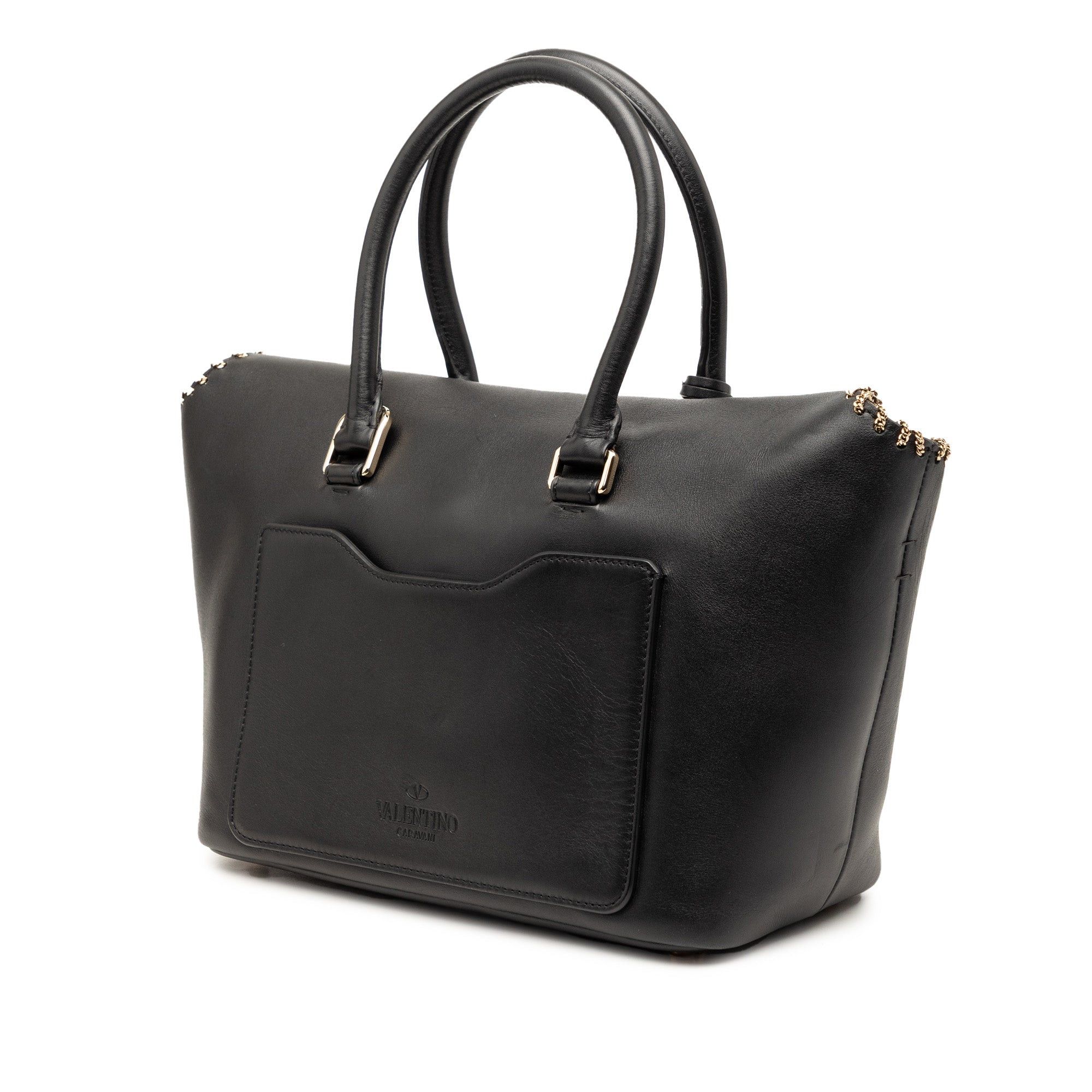 Valentino Leather Demilune Whipstitch Satchel Size ONE SIZE - 2 Thumbnail