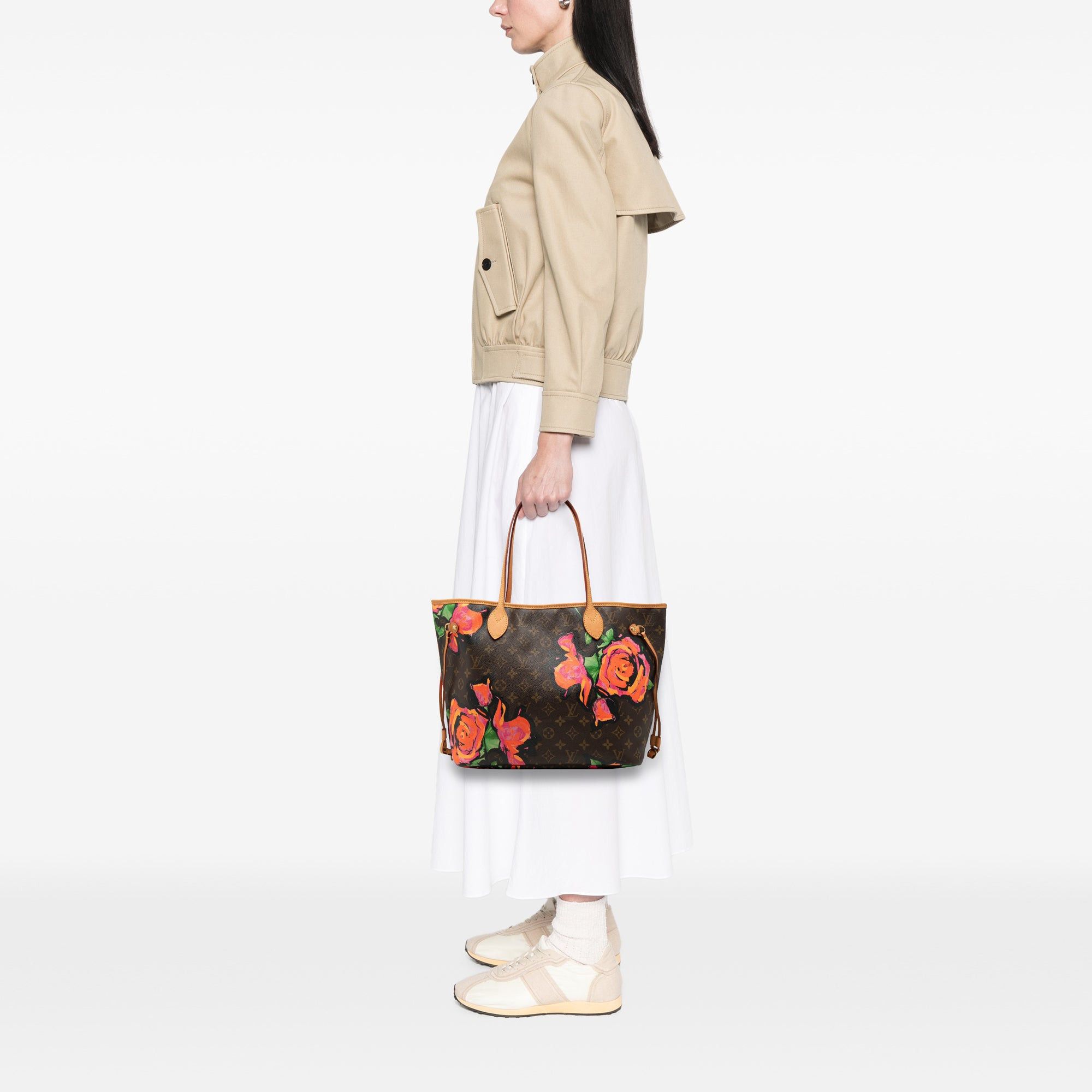 Louis Vuitton Monogram Roses Neverfull MM Size ONE SIZE - 7 Thumbnail