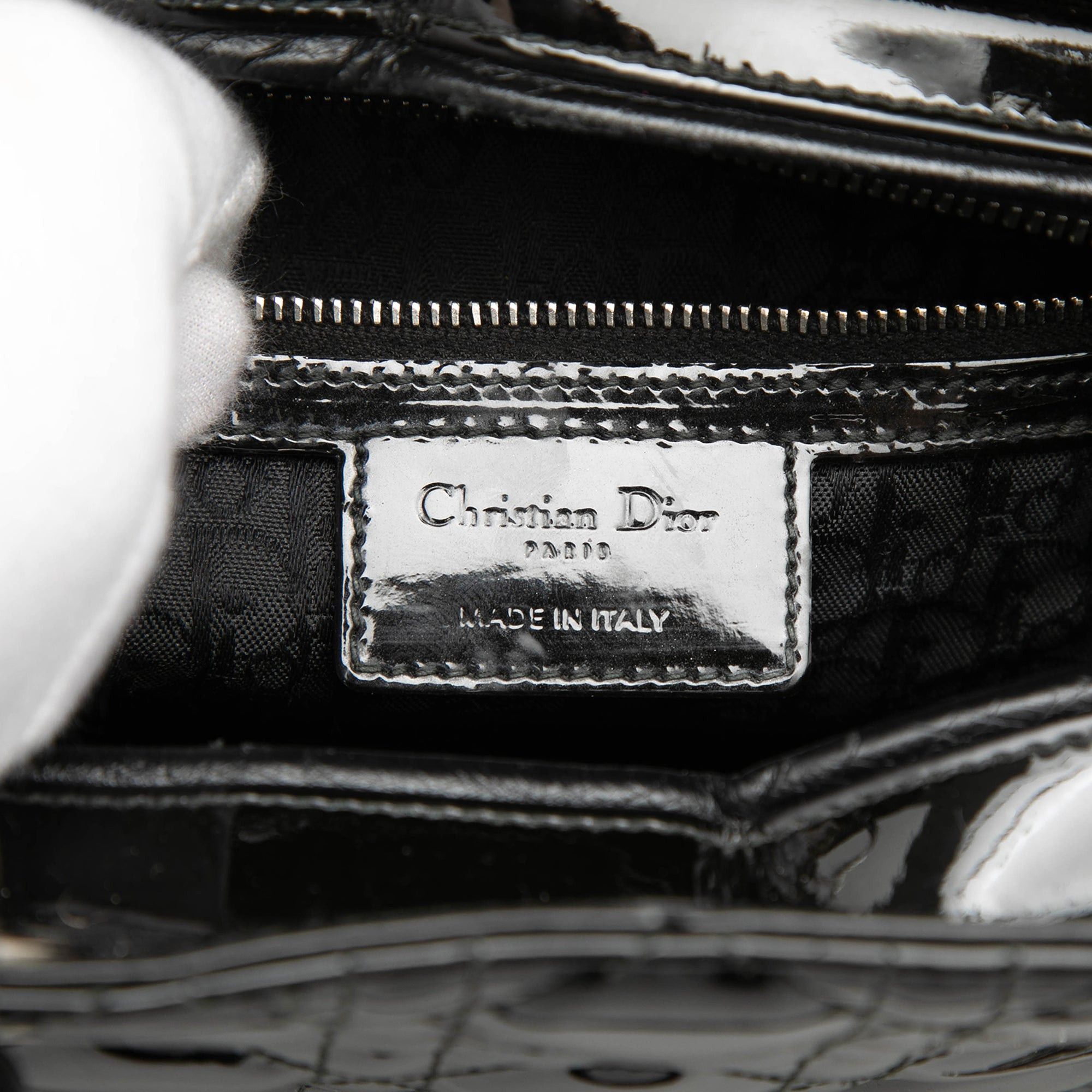 Dior Large Patent Cannage Lady Dior Size ONE SIZE - 5 Thumbnail