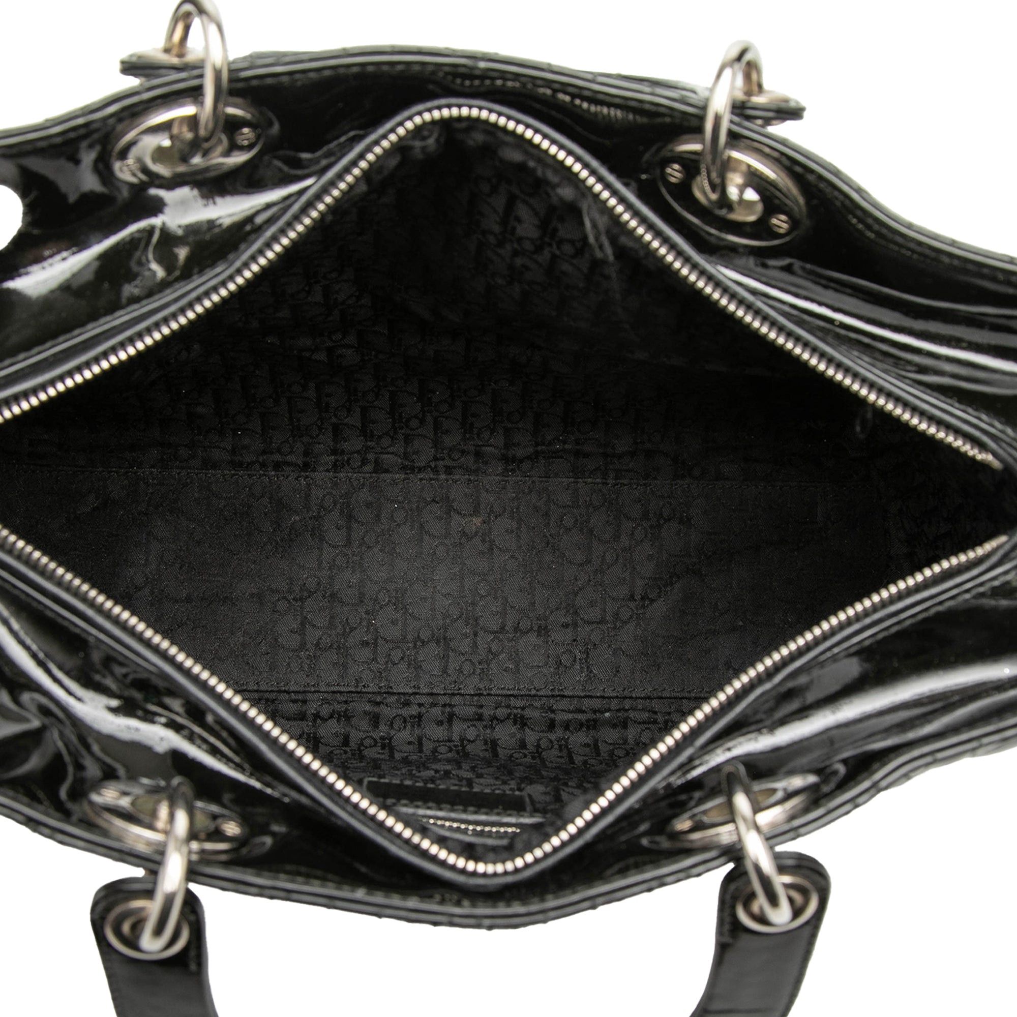 Dior Large Patent Cannage Lady Dior Size ONE SIZE - 4 Thumbnail
