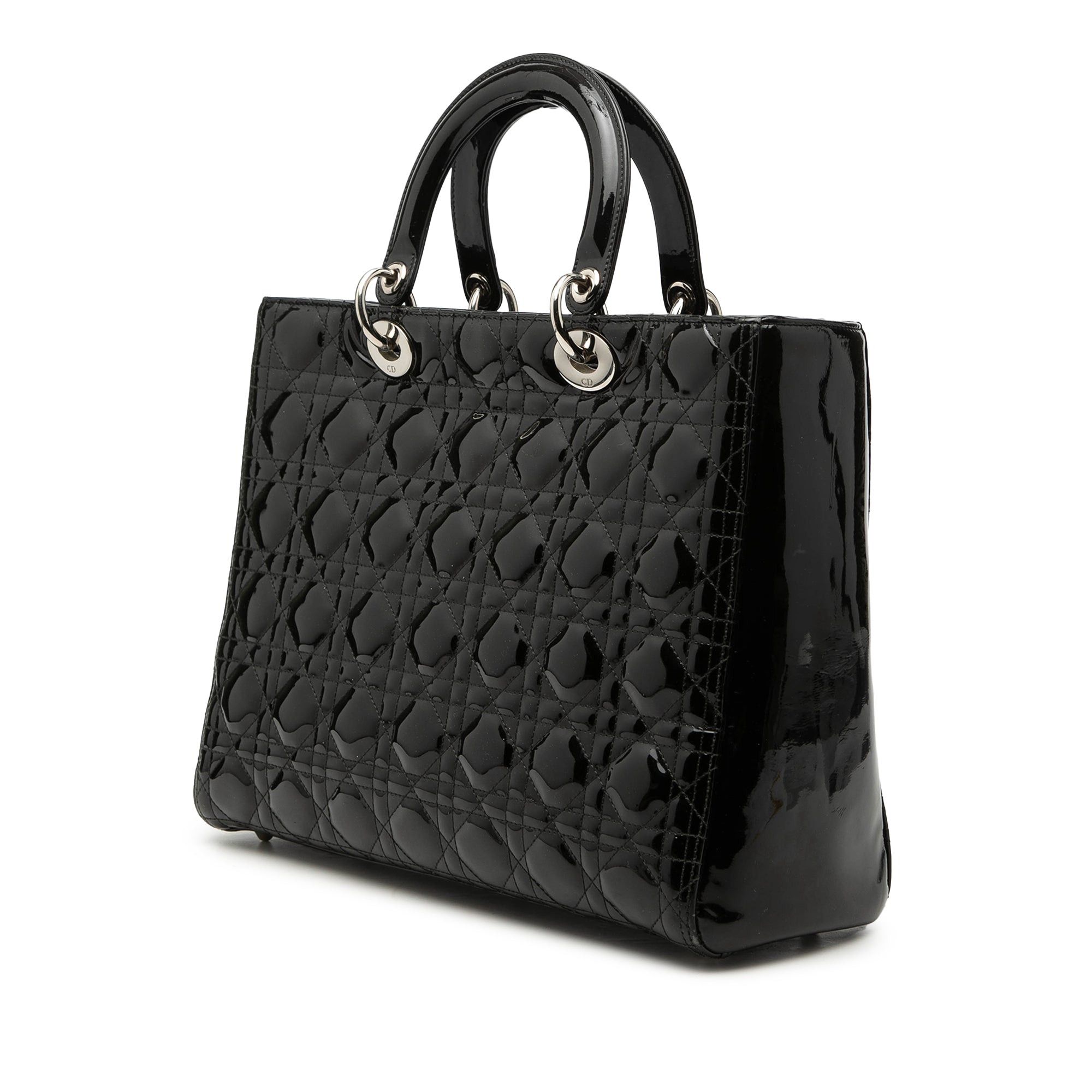 Dior Large Patent Cannage Lady Dior Size ONE SIZE - 2 Thumbnail