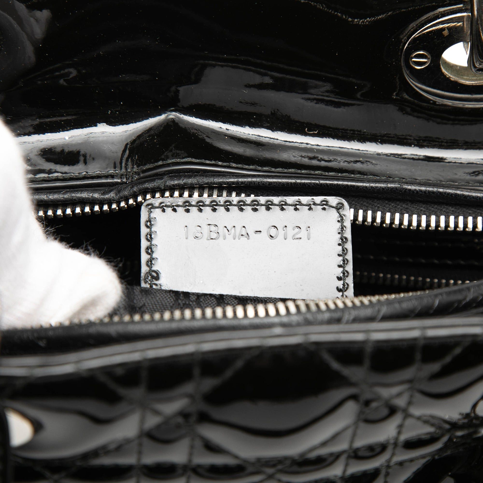 Dior Large Patent Cannage Lady Dior Size ONE SIZE - 6 Thumbnail