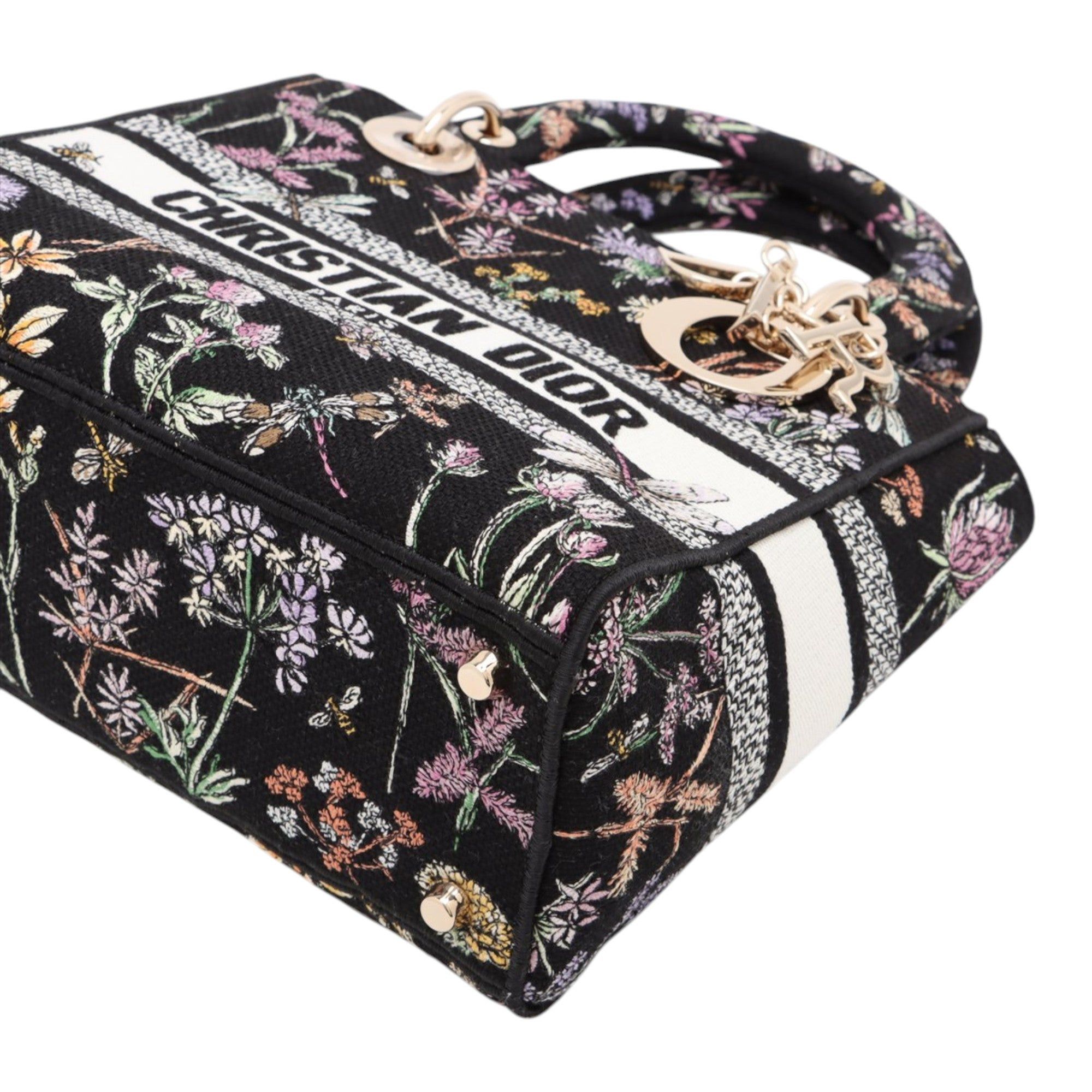 Dior Medium Embroidered Canvas Herbarium Lady D Lite Size ONE SIZE - 4 Thumbnail