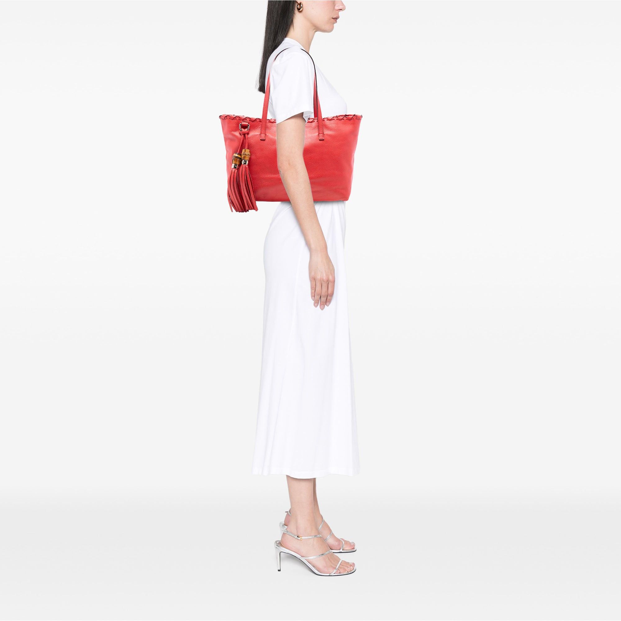 Gucci Leather Bamboo Tassel Tote Size ONE SIZE - 7 Thumbnail