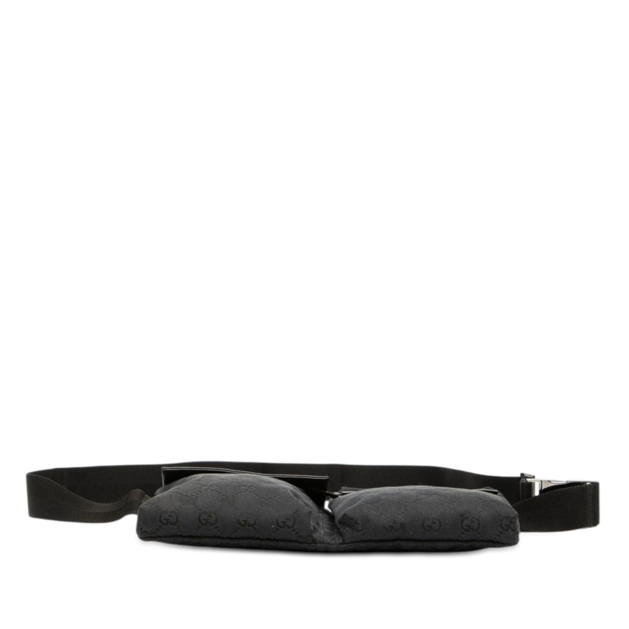 Gucci GG Canvas Double Pocket Belt Bag Size ONE SIZE - 3 Thumbnail