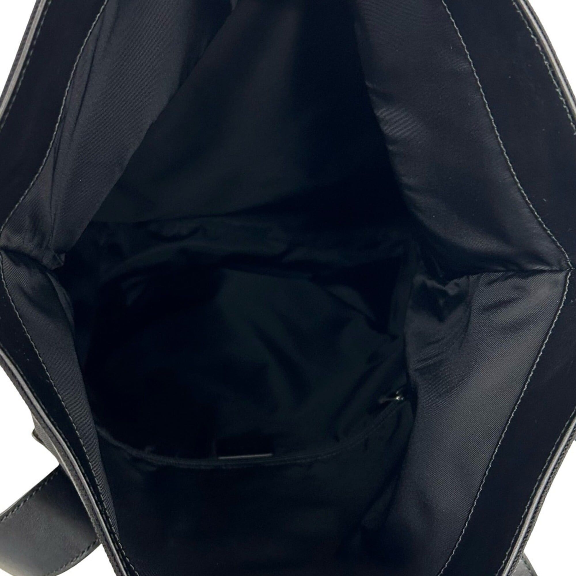 Gucci GUCCI Sherry Line Web Canvas Leather Backpack Daypack Black 18341 Size ONE SIZE - 9 Thumbnail
