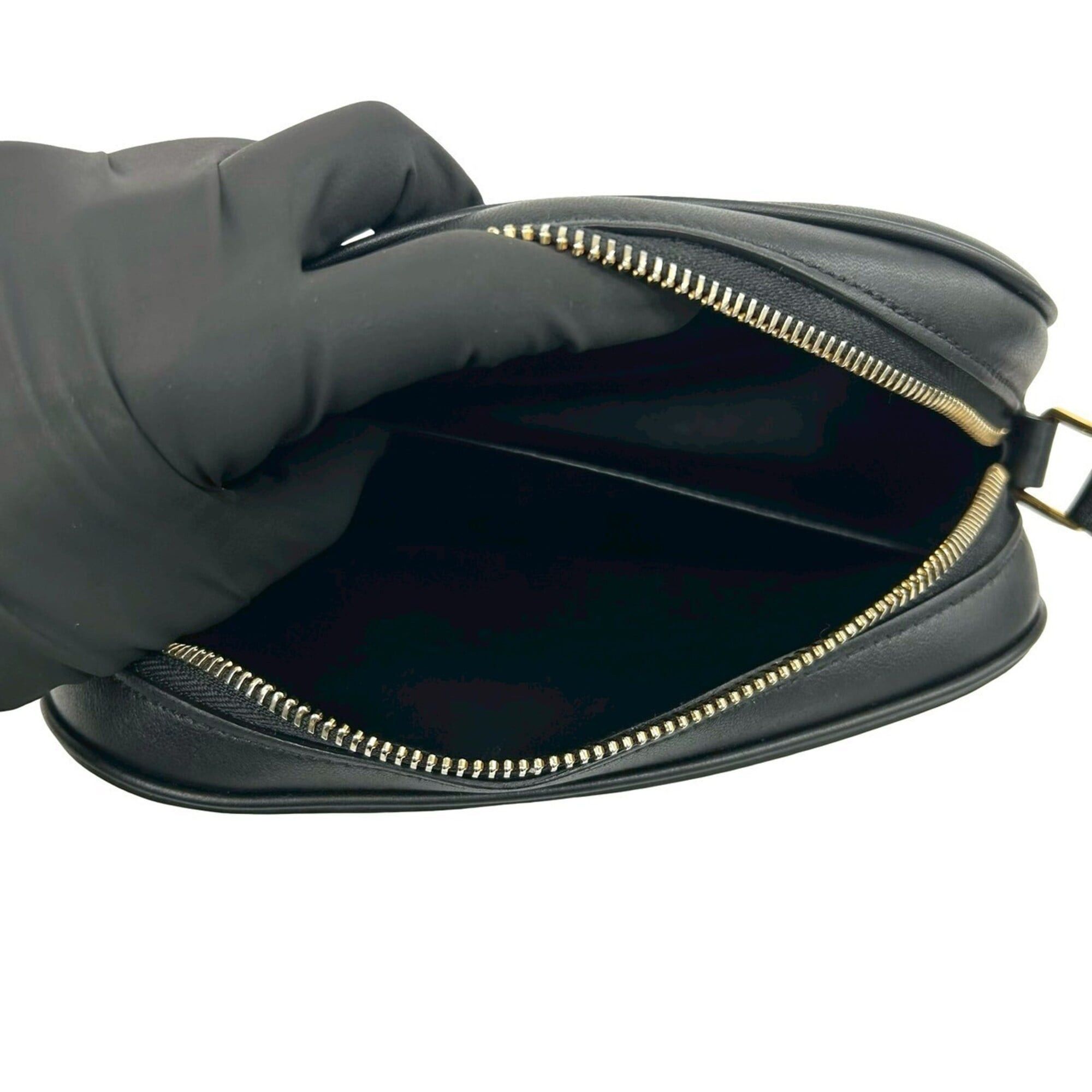 Celine CELINE Cressy Small Camera Bag, Leather, Genuine Shoulder Pouch, Sacoche, Black, 32266 Size ONE SIZE - 9 Thumbnail