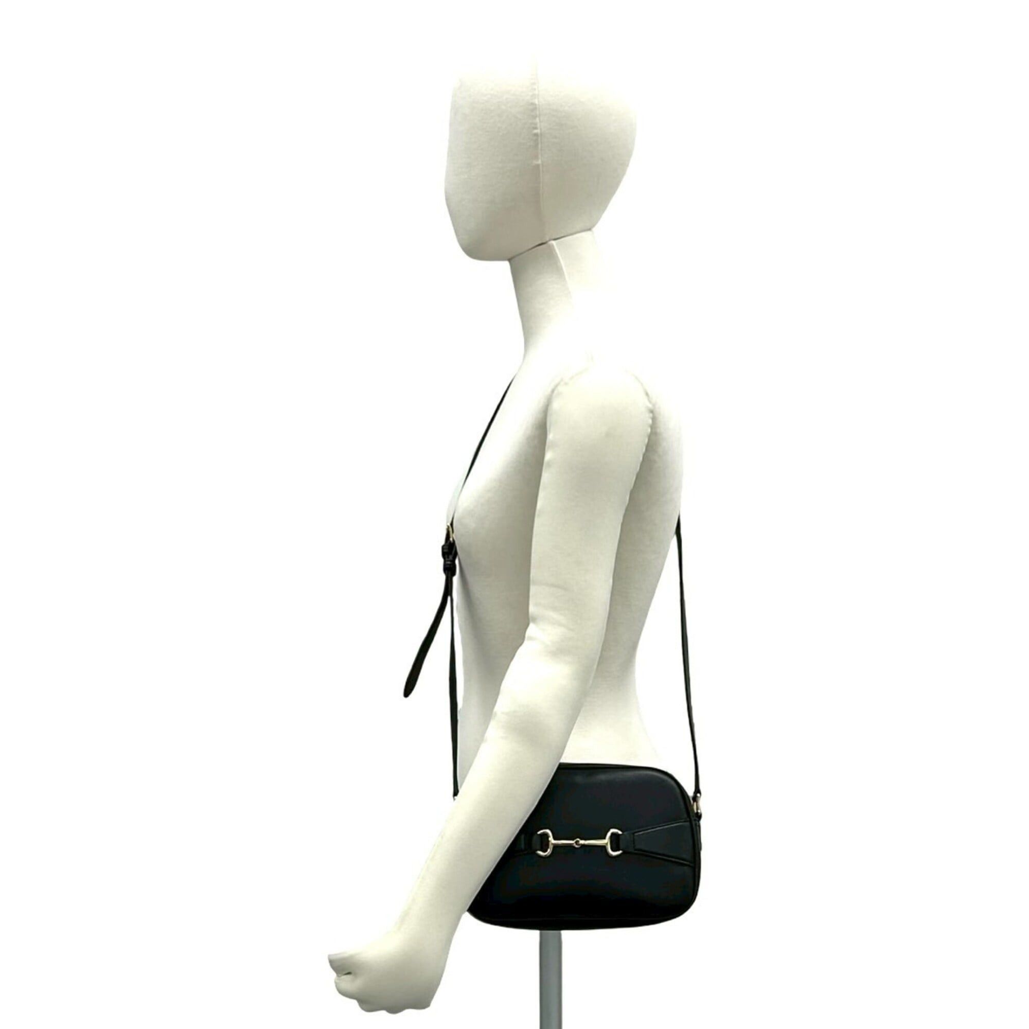 Celine CELINE Cressy Small Camera Bag, Leather, Genuine Shoulder Pouch, Sacoche, Black, 32266 Size ONE SIZE - 2 Thumbnail