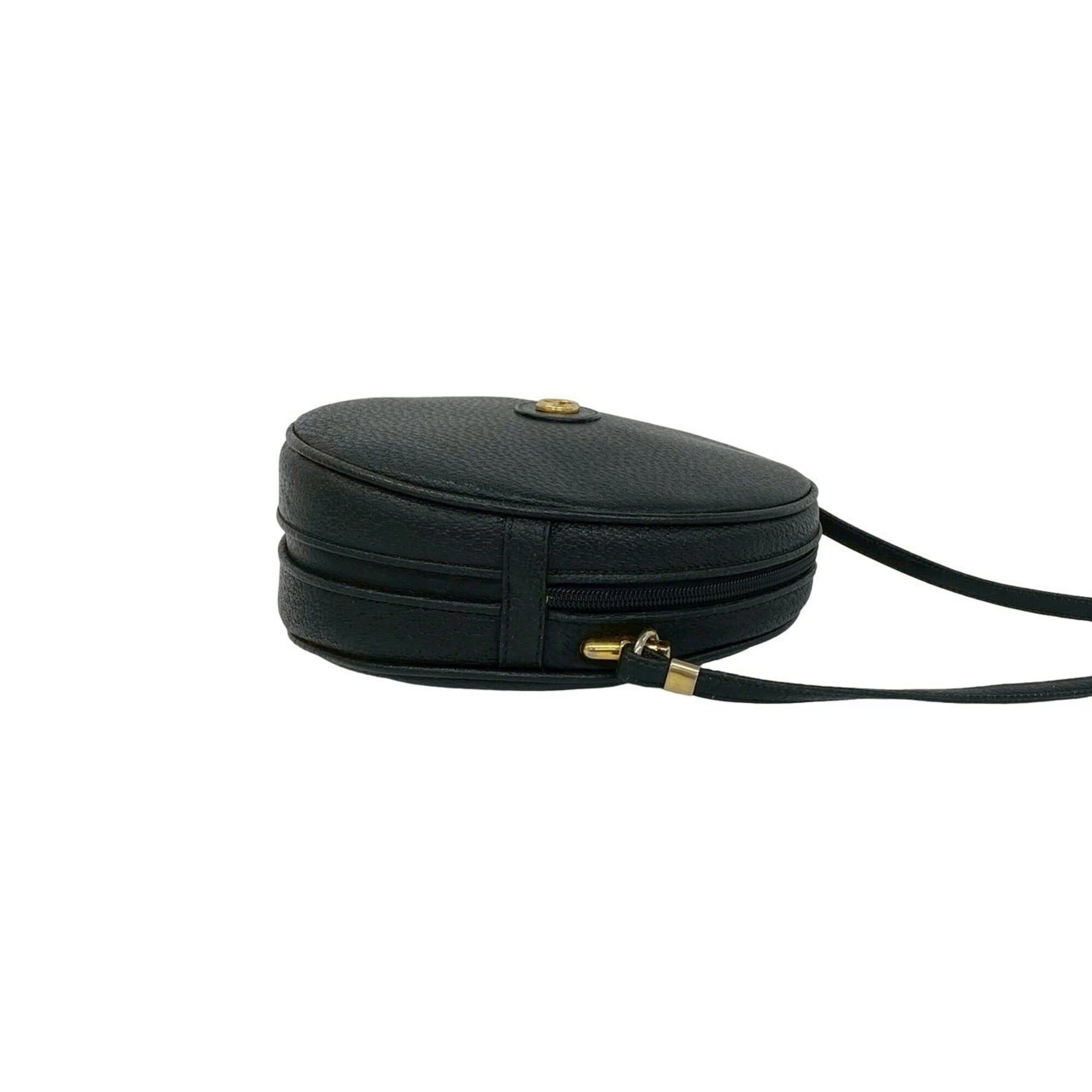 Gucci GUCCI Vintage GG Logo Leather Mini Shoulder Bag/Pouch (Black) - Old Gucci style, featuring logo hardware. (k15-6) Size ONE SIZE - 6 Thumbnail