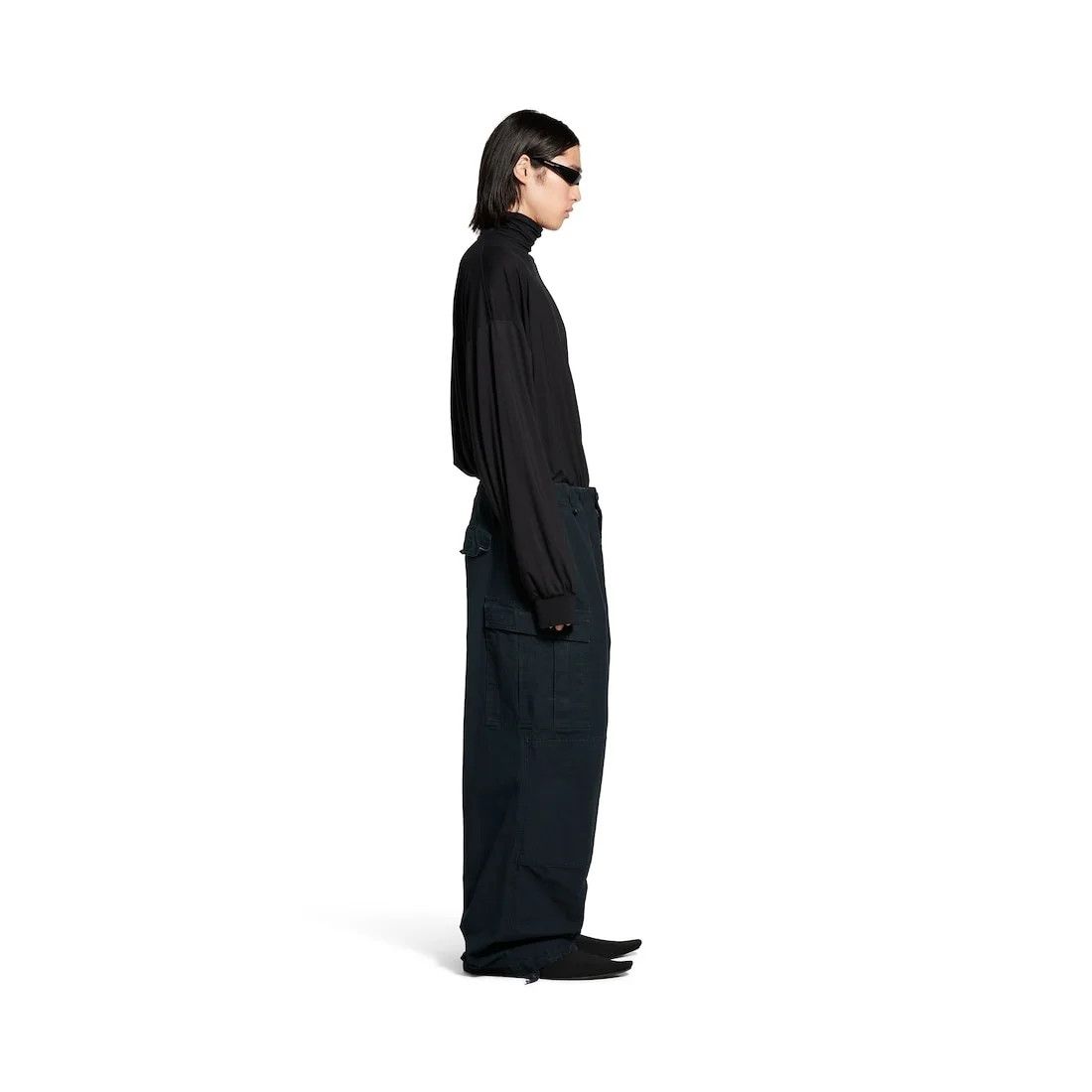Balenciaga large cargo pants in ink Size US 28 / EU 44 - 4 Thumbnail
