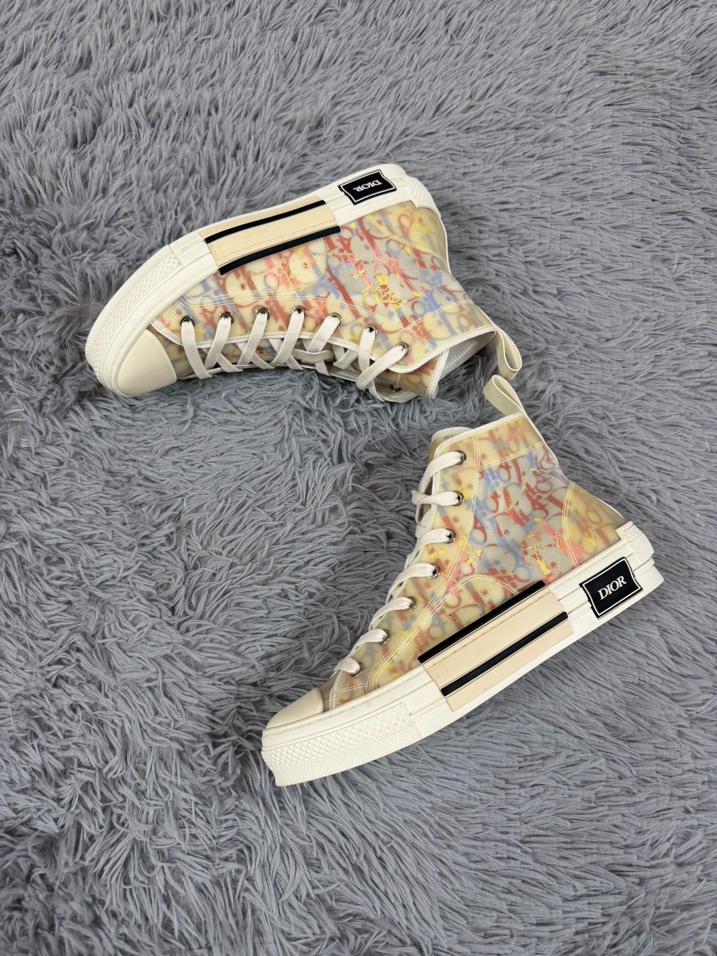Dior Dior Blue Hitop Sneakers us_10 Women Size US 10 / IT 40 - 2 Thumbnail