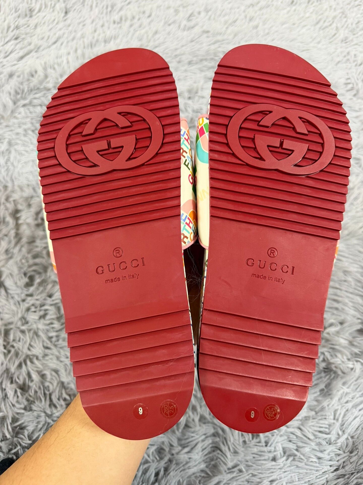 Gucci Gucci Collab Rainbow Multi Sandals 10 Men Size US 10 / EU 43 - 2 Thumbnail